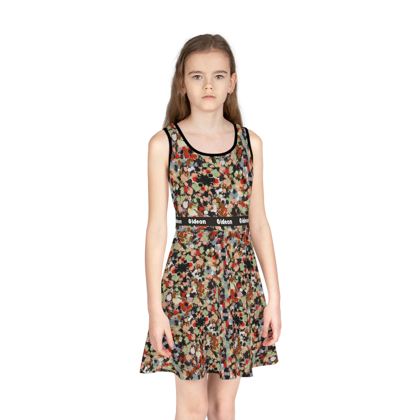 edited Girls' Sleeveless Sundress (AOP)