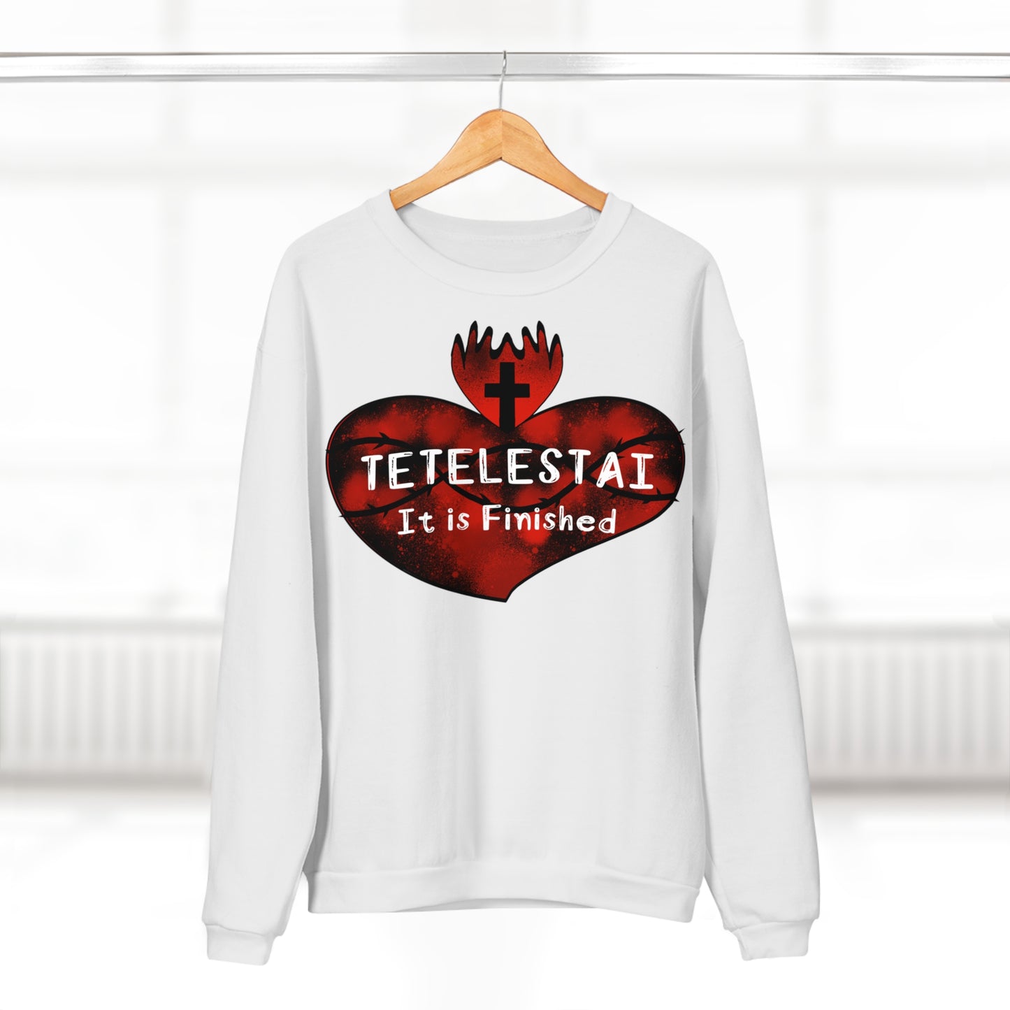 Tetelestai Unisex Crew Neck Sweatshirt (EU)