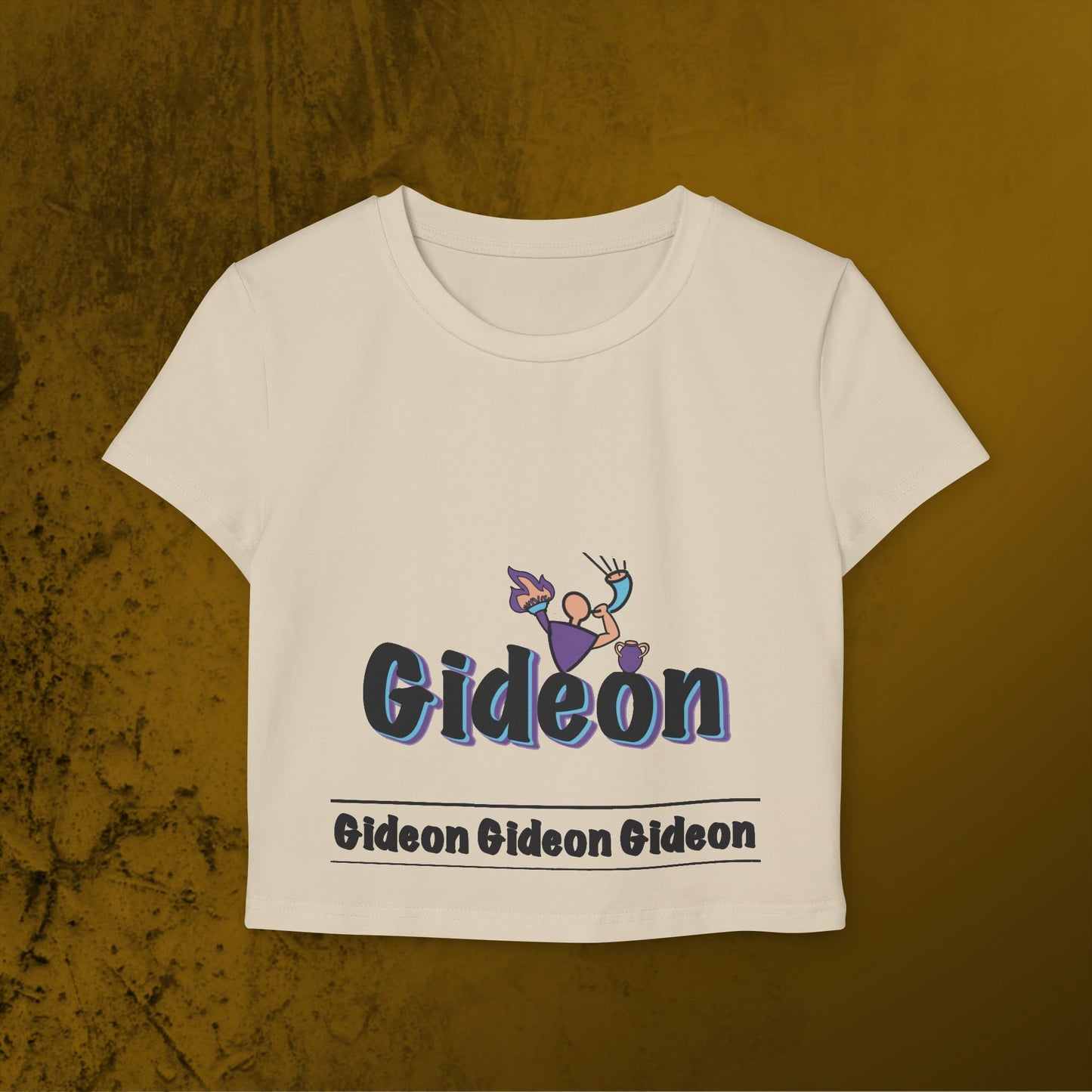 Vibrant Gideon Art Women's Baby Tee