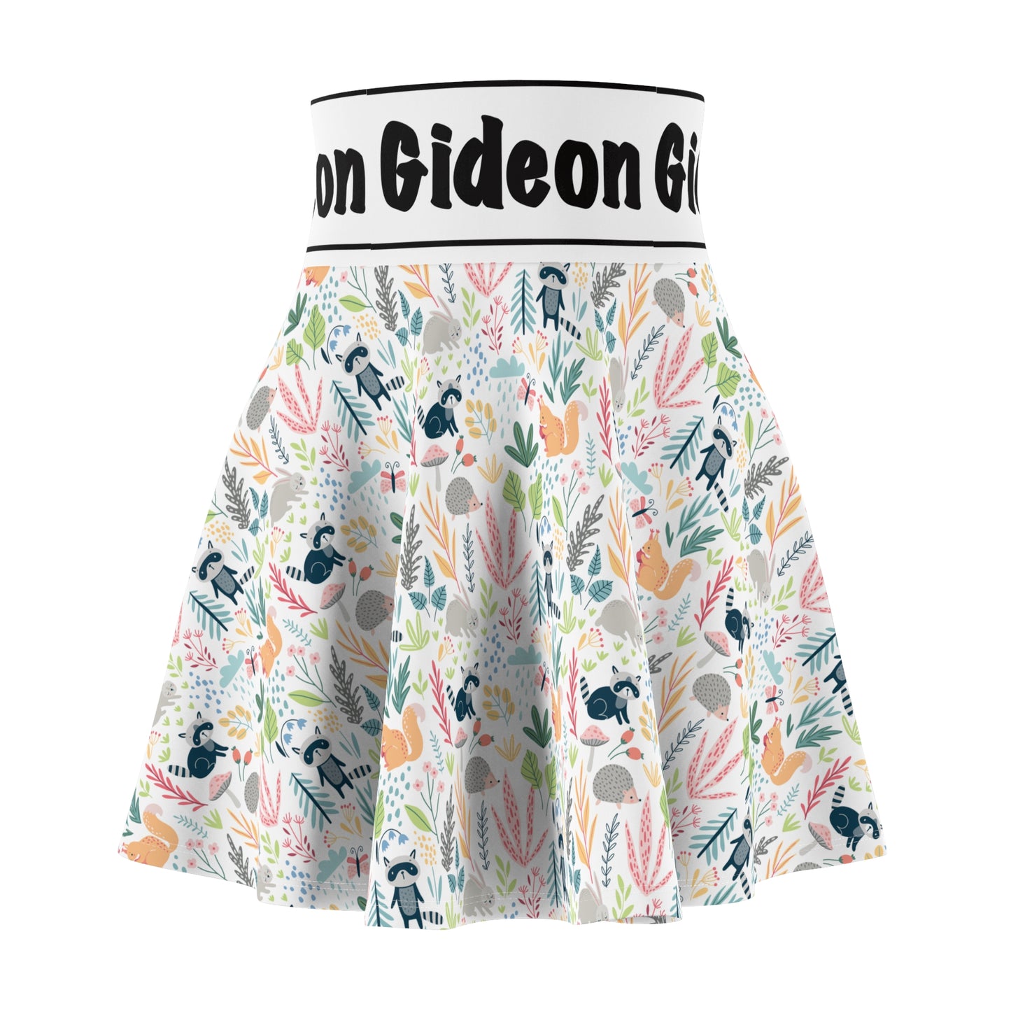 Racoon Women's Skater Skirt (AOP)