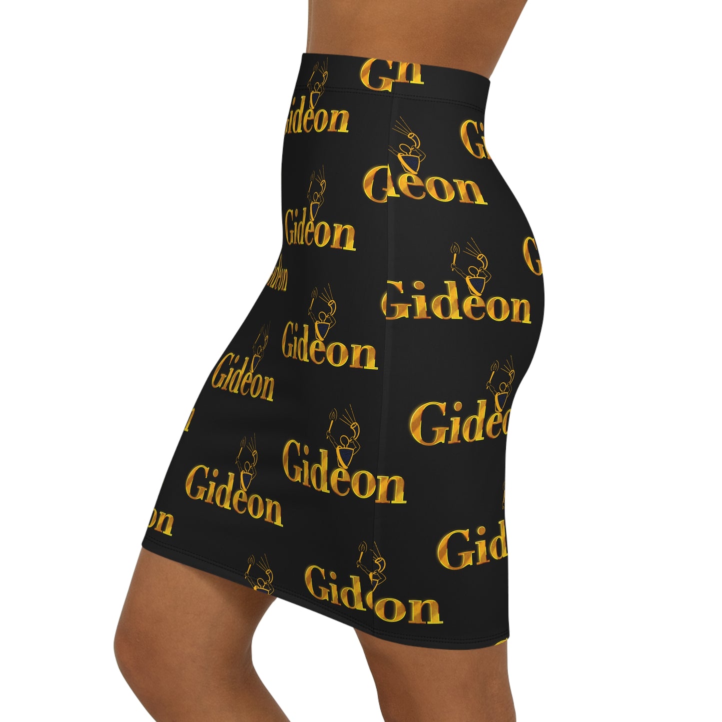 Gideon Women's Mid-Waist Pencil Skirt (AOP)