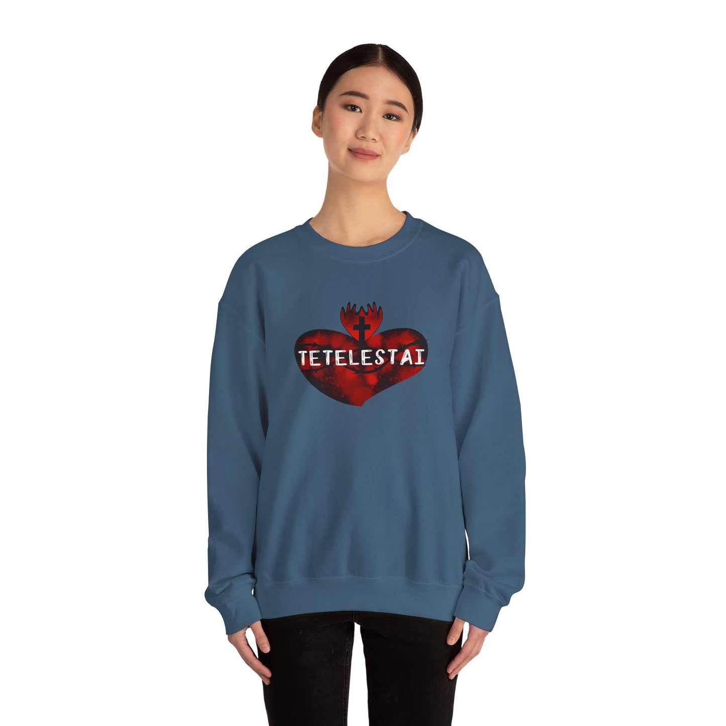 Tetelestai Unisex Heavy Blend Crewneck Sweatshirt