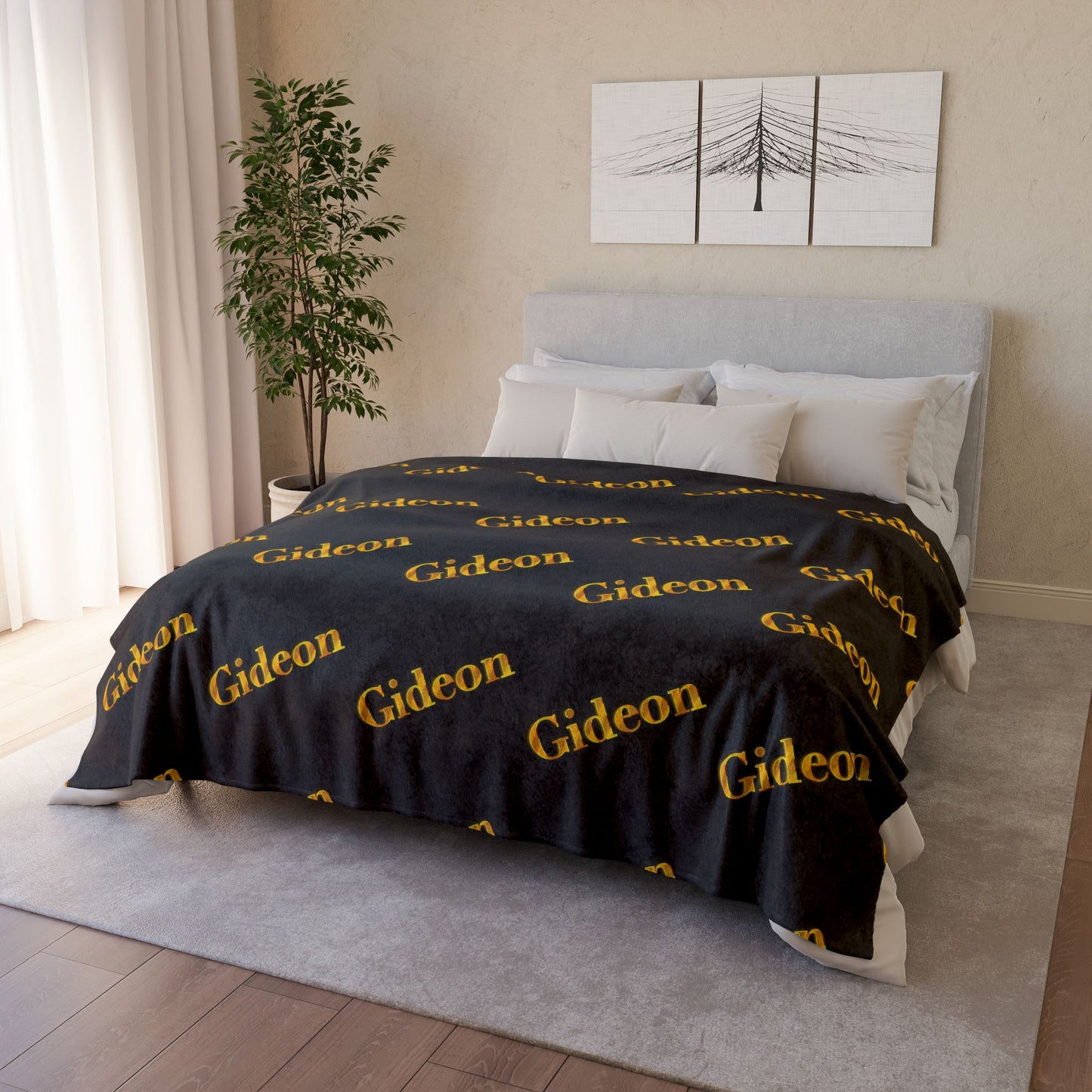 Gideon Gold Soft Polyester Blanket