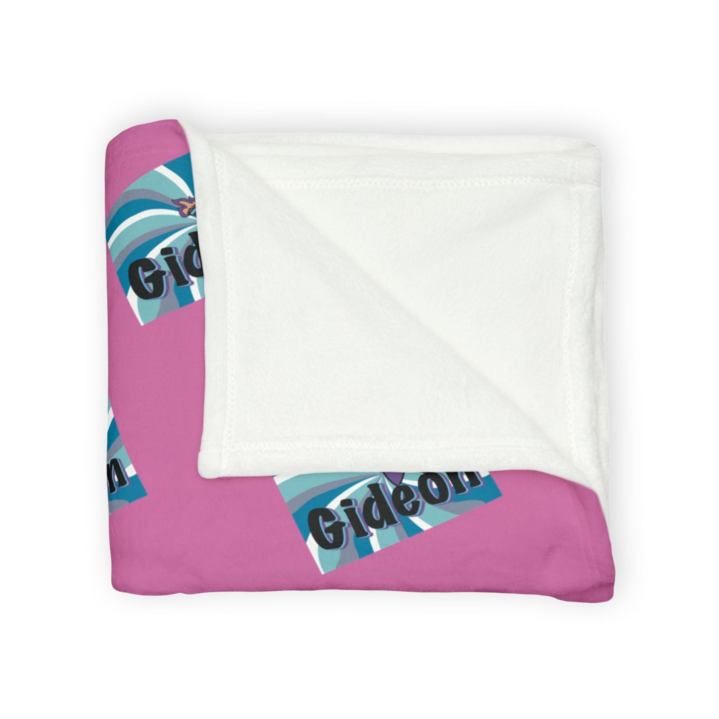 Gideon Pink and Blue Soft Polyester Blanket