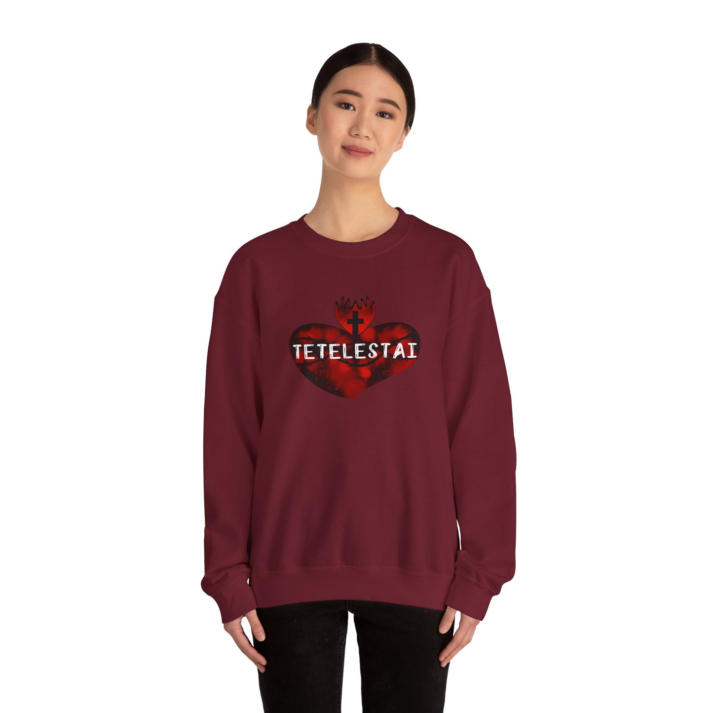 Tetelestai Unisex Heavy Blend Crewneck Sweatshirt