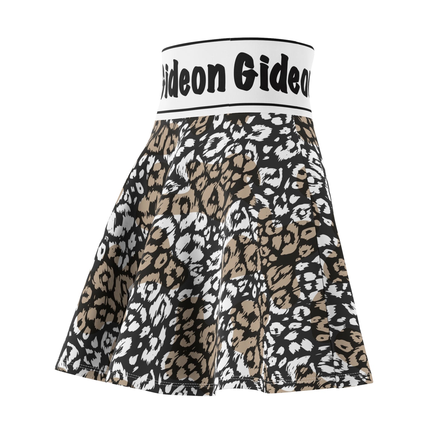Leopard Women's Skater Skirt (AOP)