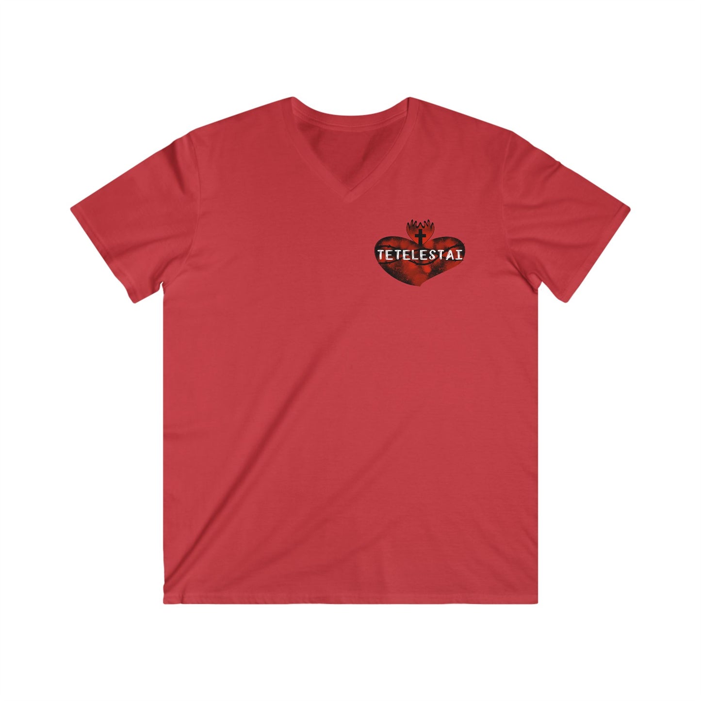 Tetelestai Men's Fitted V-Neck Short Sleeve Tee