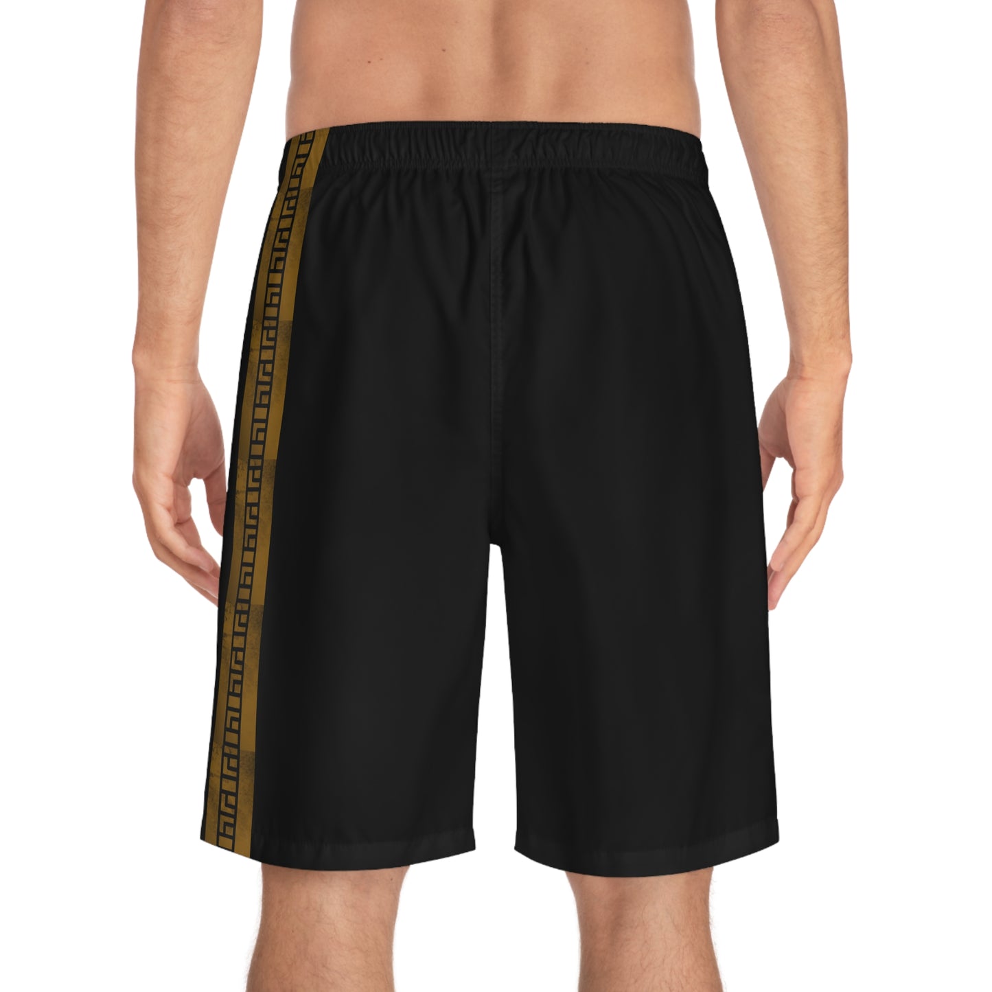 Gideon design on Black Men's Board Shorts (AOP)