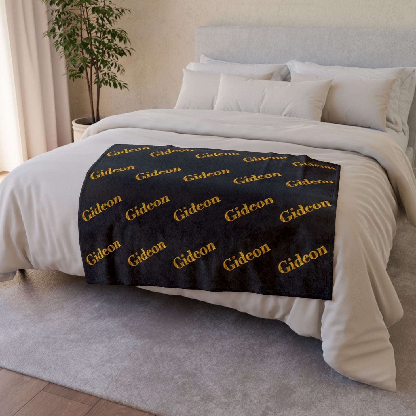 Gideon Gold Soft Polyester Blanket