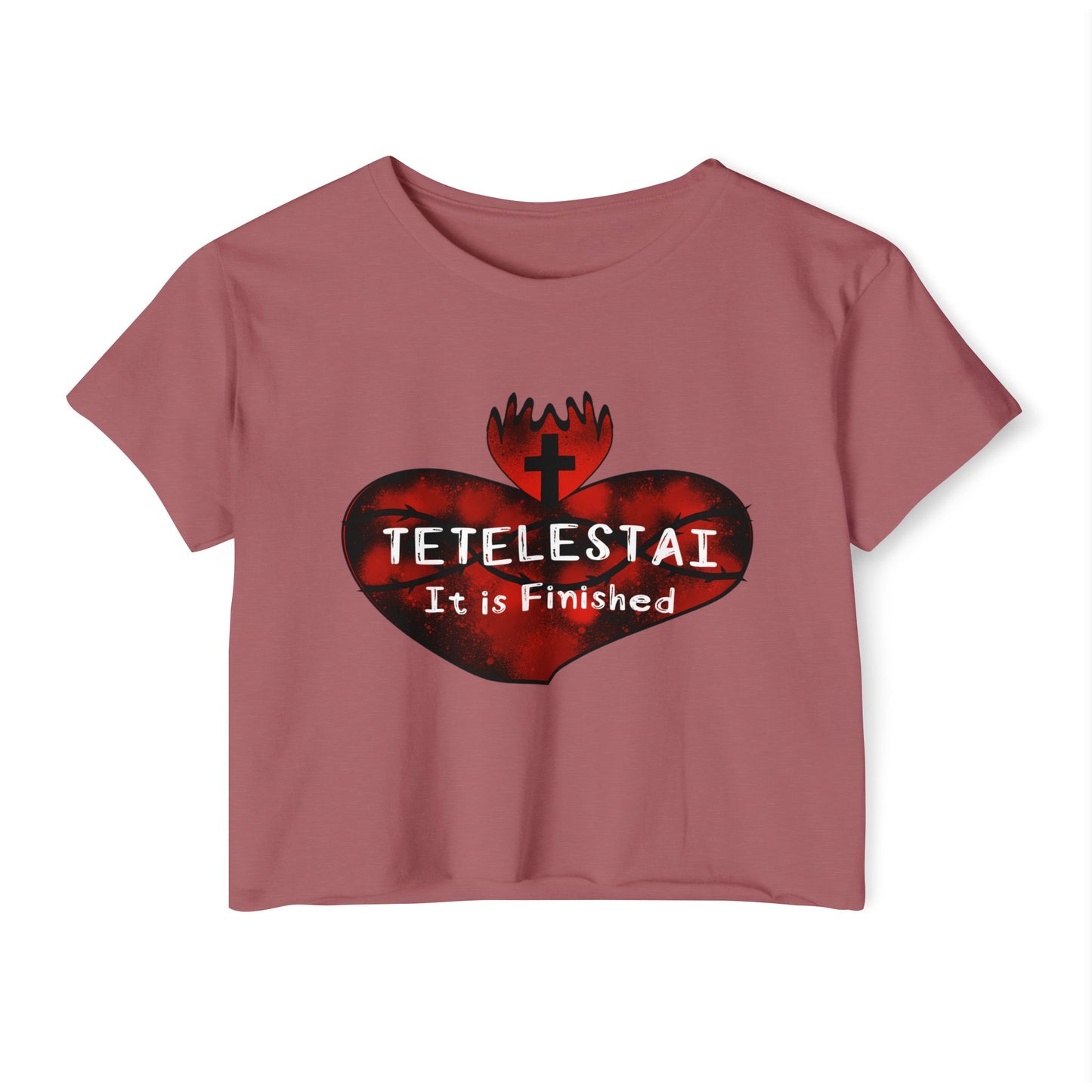 Tetelestai Women's Crop Top