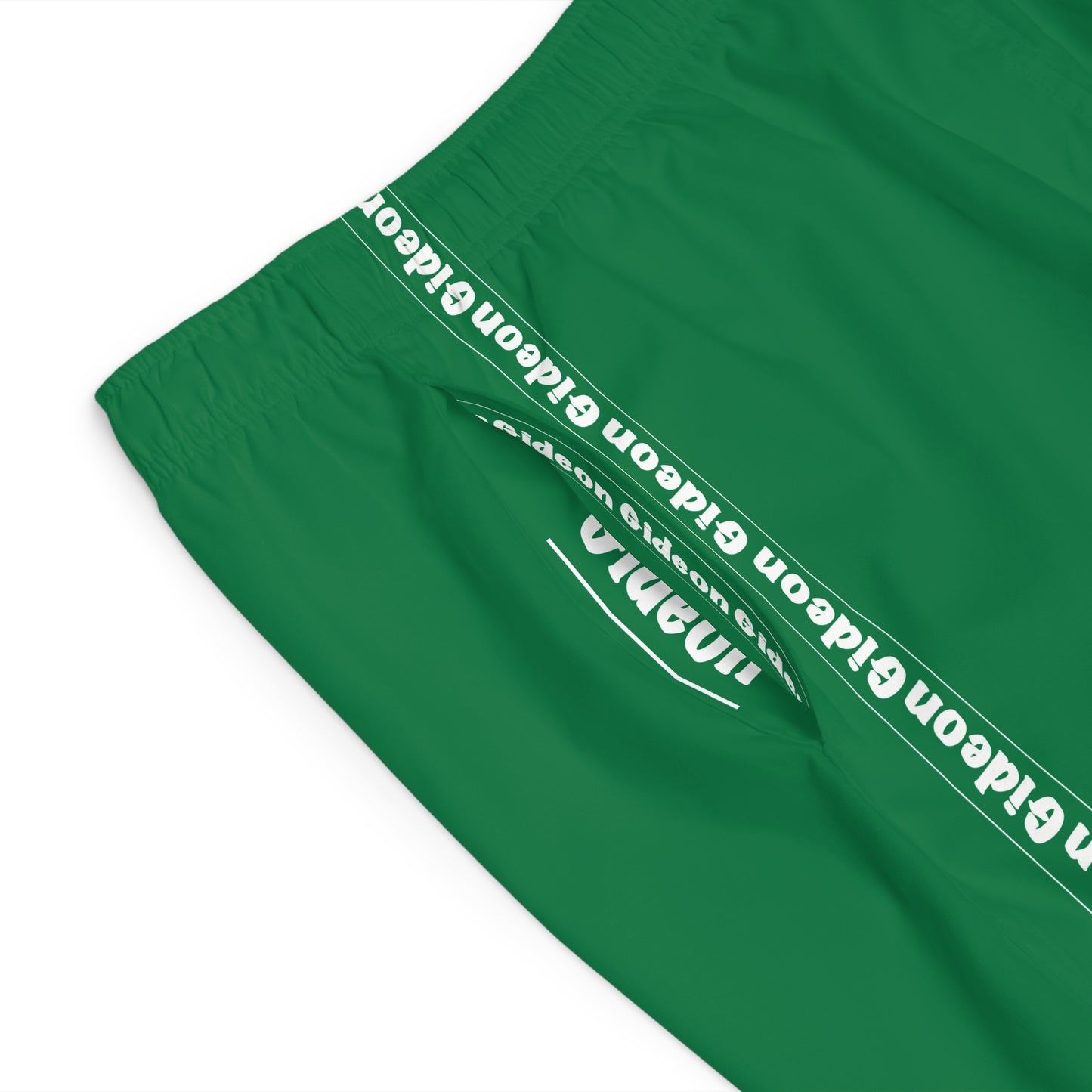 Gideon White on Green Men's Board Shorts (AOP)