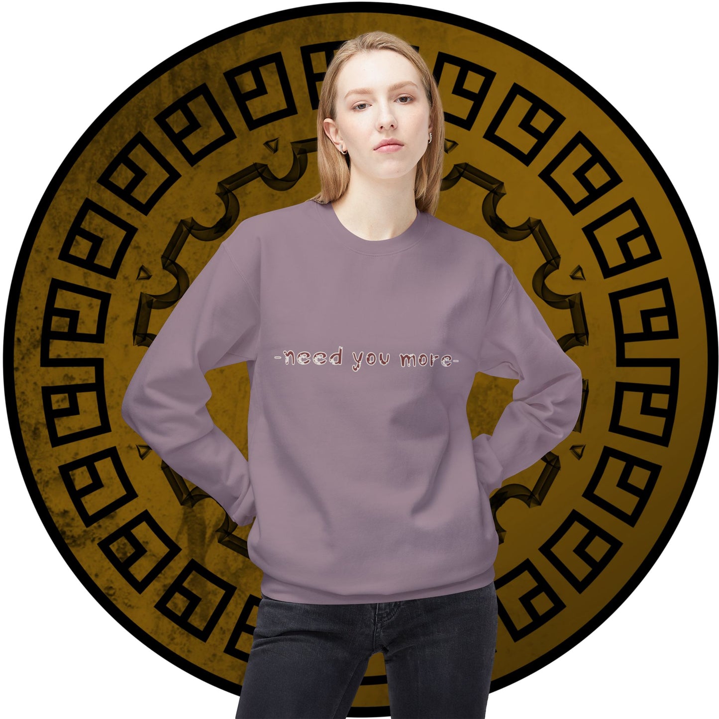 Fleece Sweatshirt Need You More Biblical Quote