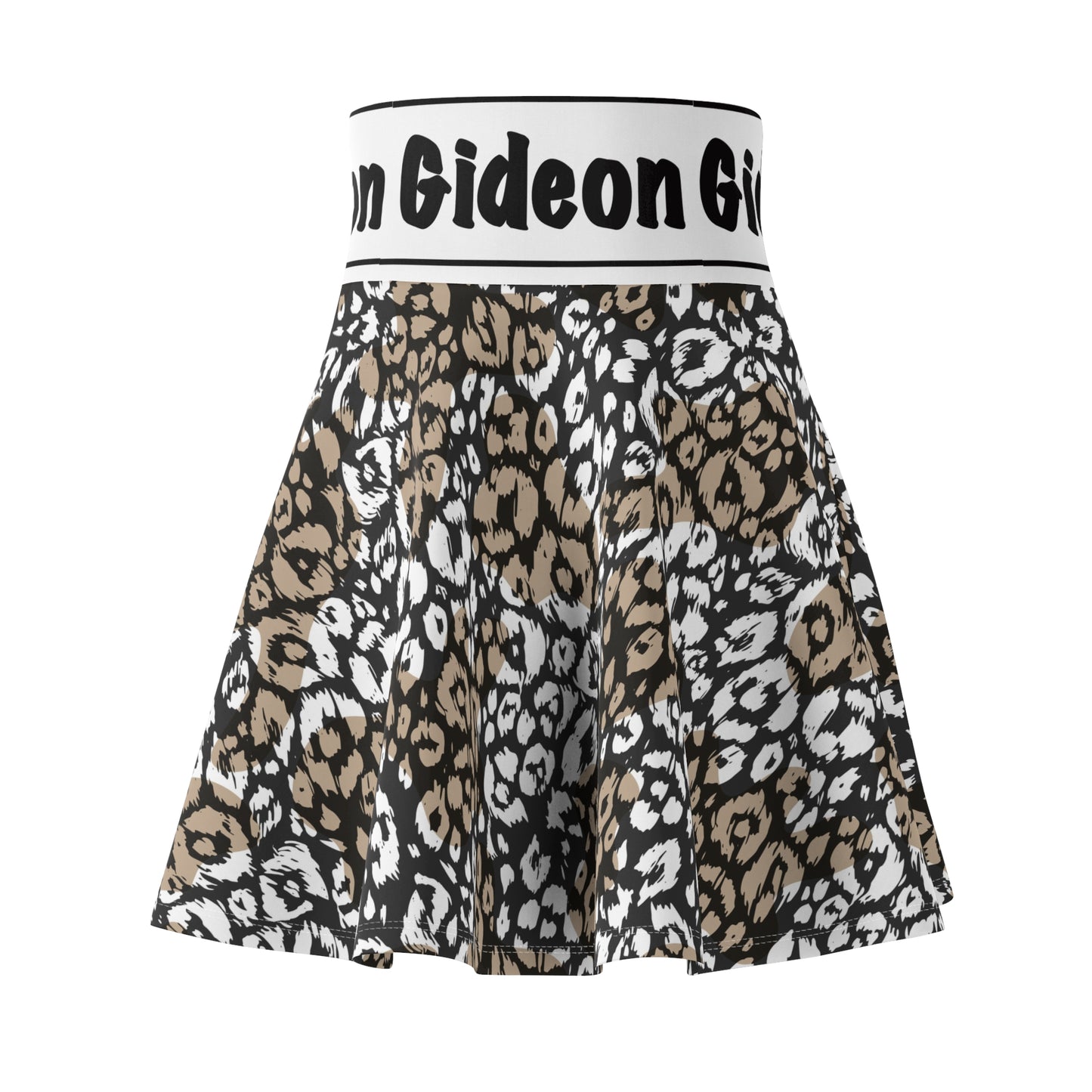 Leopard Women's Skater Skirt (AOP)