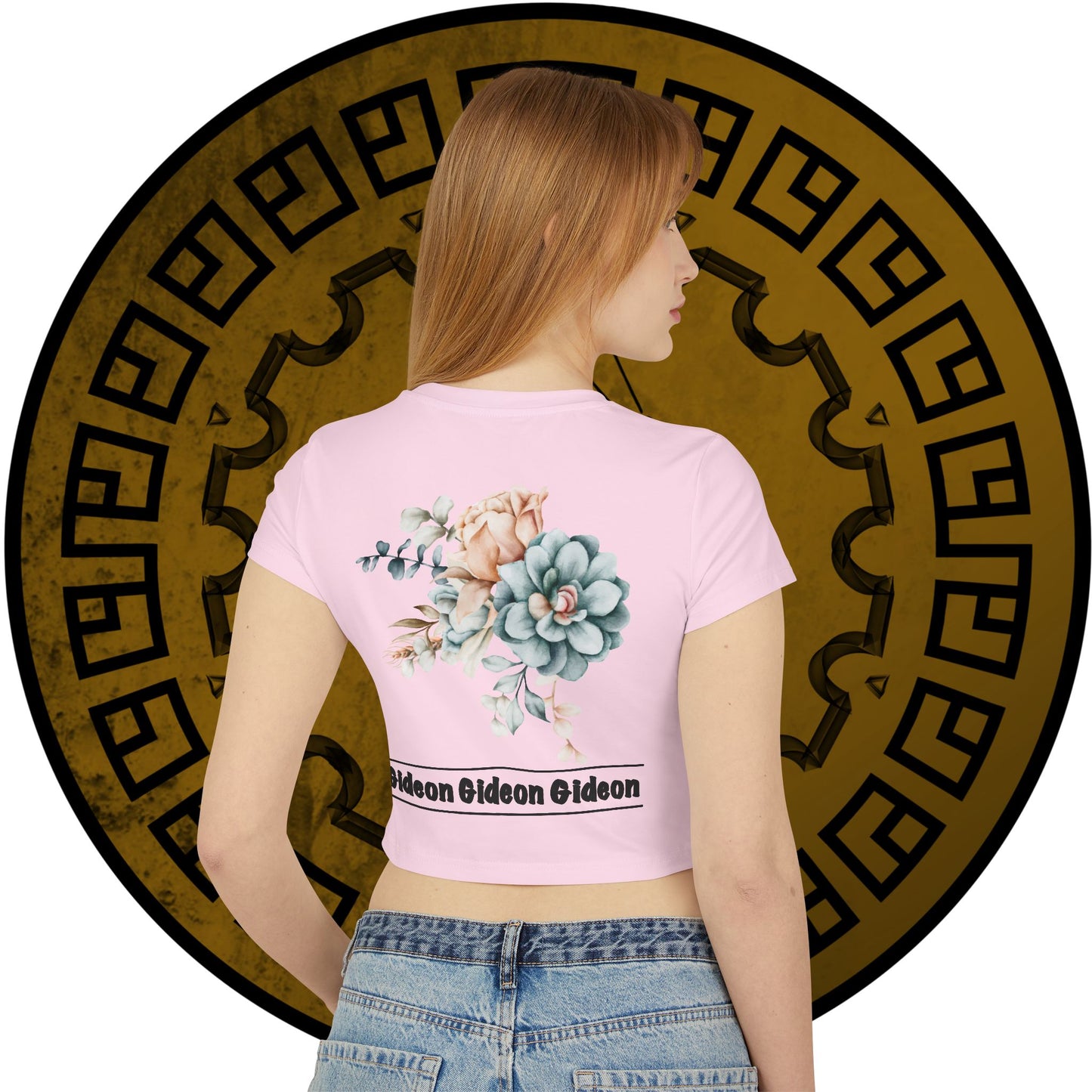 Double sided print Flowers Gideon Women's Baby Tee