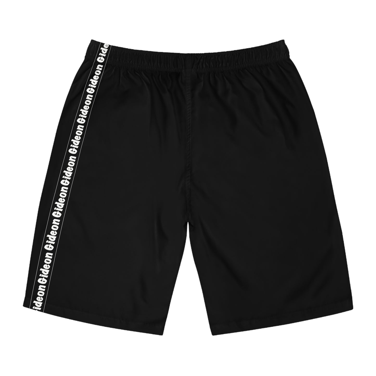Gideon White on Black Men's Board Shorts (AOP)