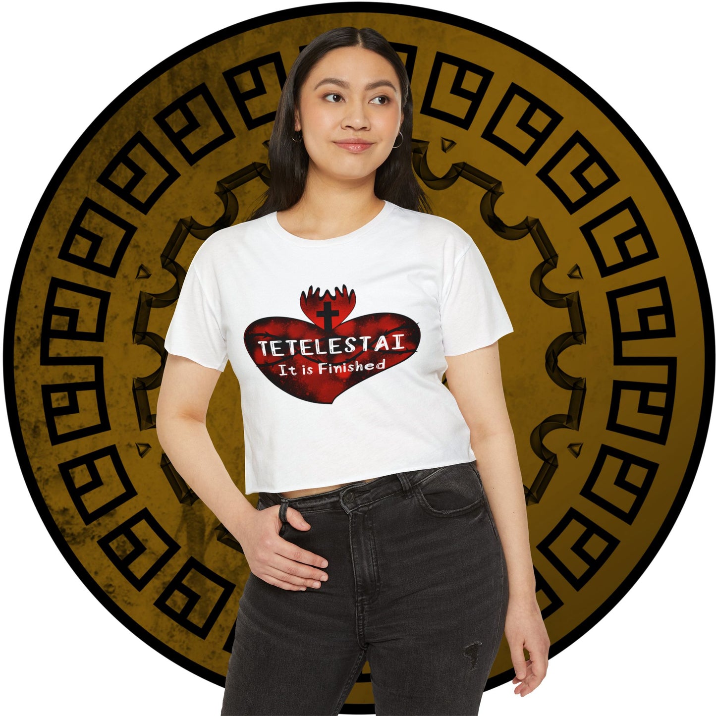 Tetelestai Women's Crop Top