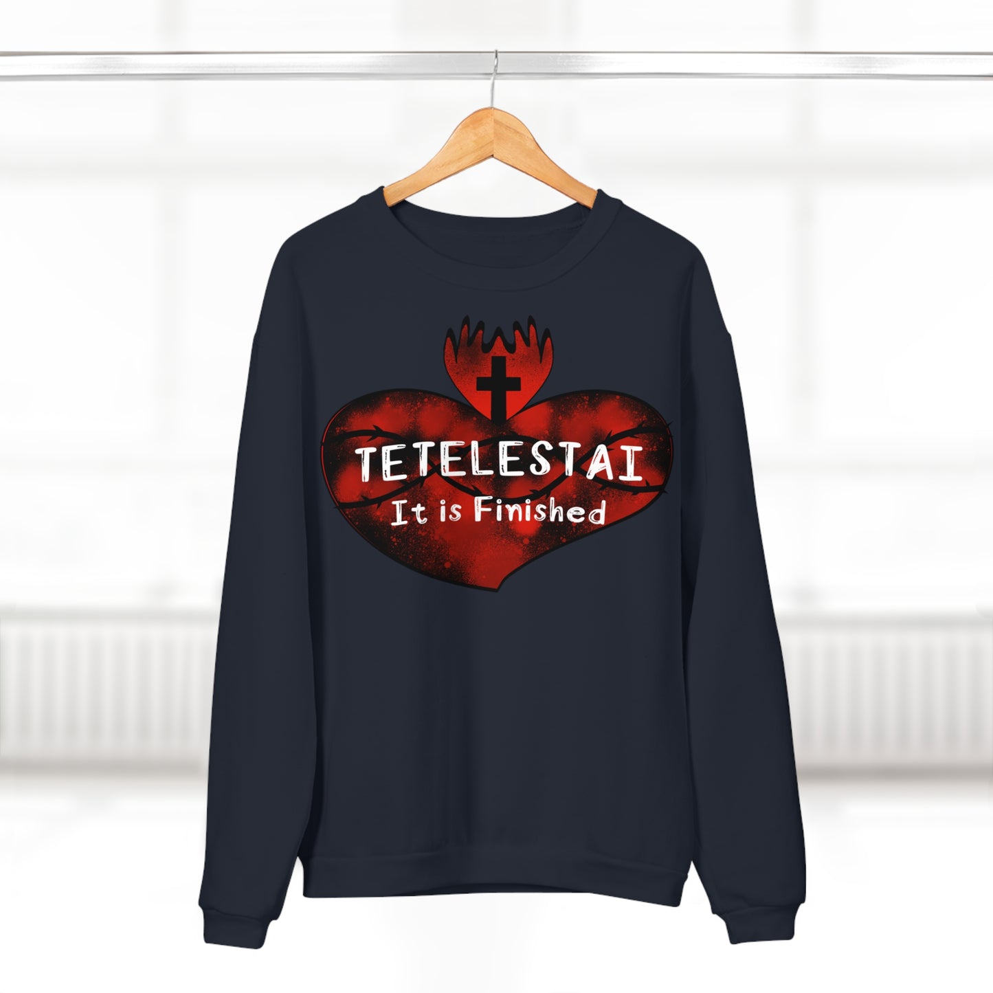 Tetelestai Unisex Crew Neck Sweatshirt (EU)
