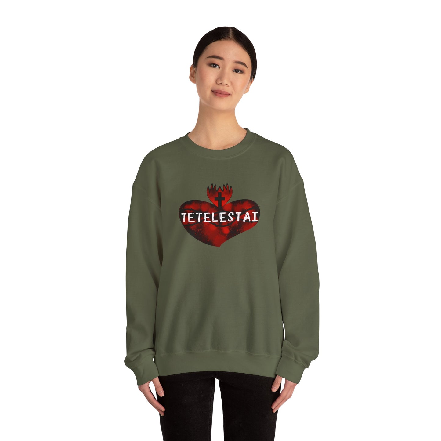 Tetelestai Unisex Heavy Blend Crewneck Sweatshirt