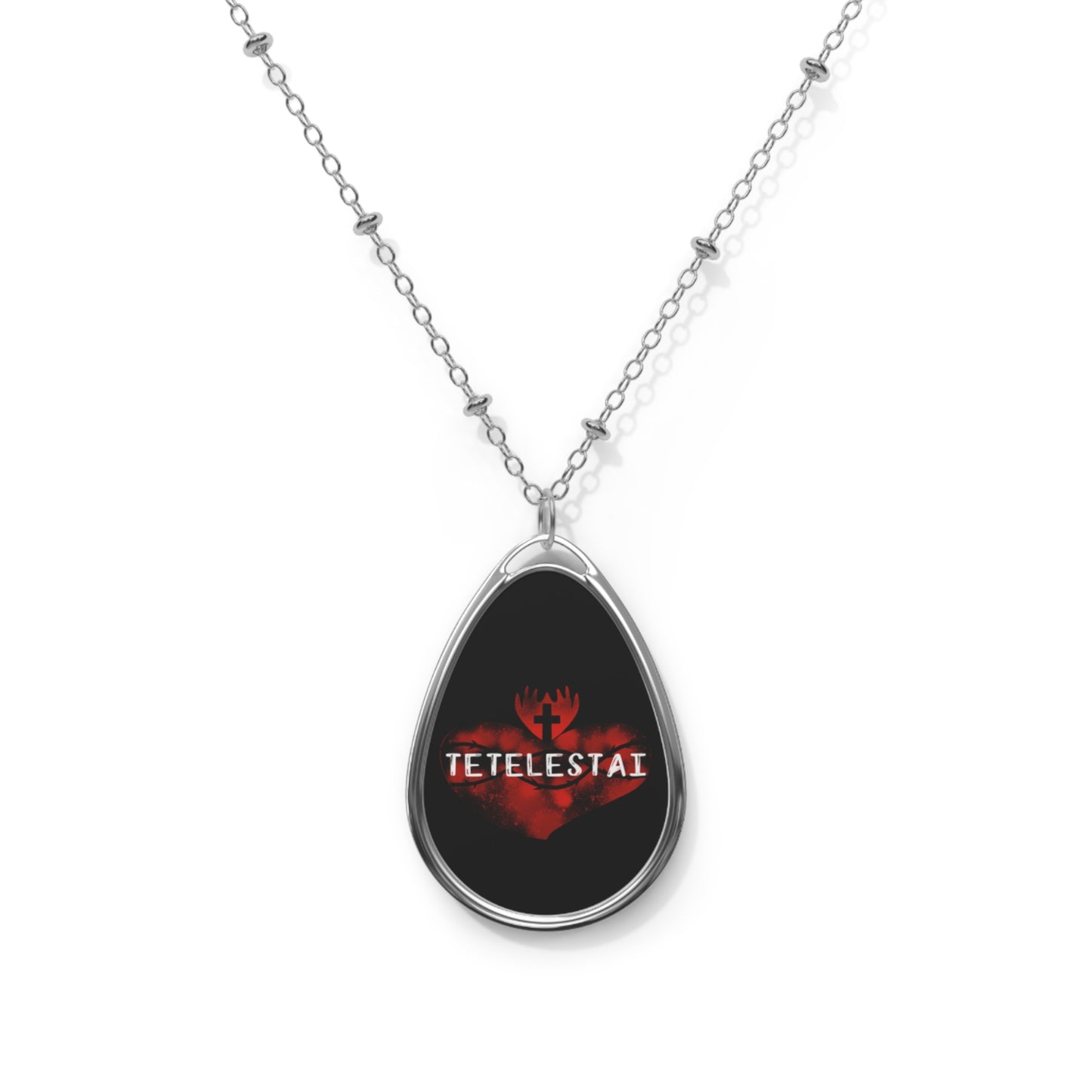Tetelestai Oval Necklace