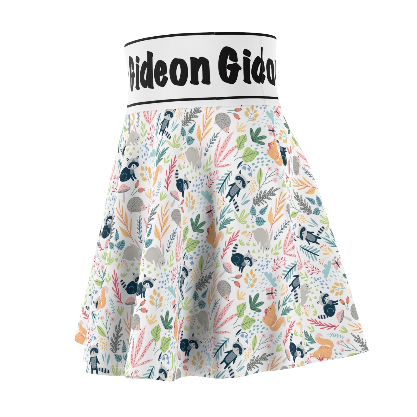 Racoon Women's Skater Skirt (AOP)