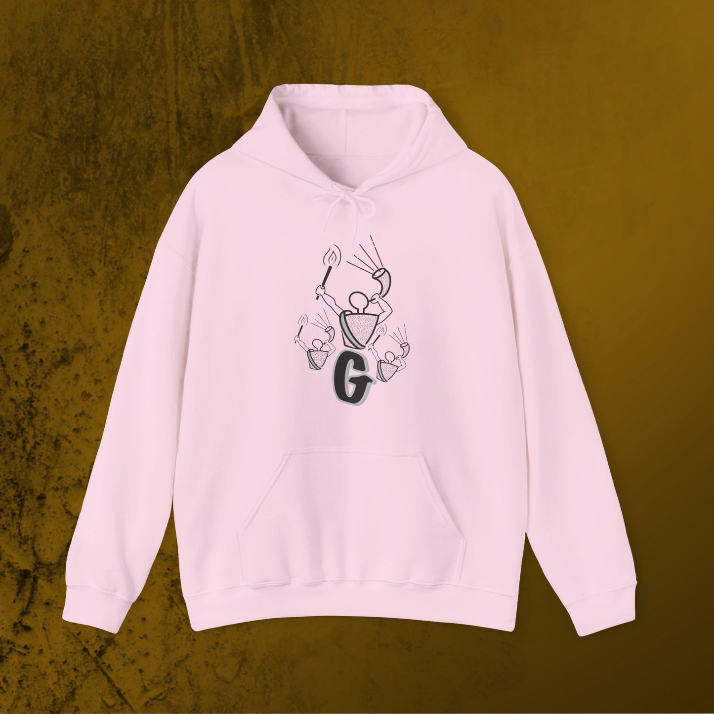 Gideon Monochrome Hoodie – Bold and Minimal Faith-Inspired Apparel