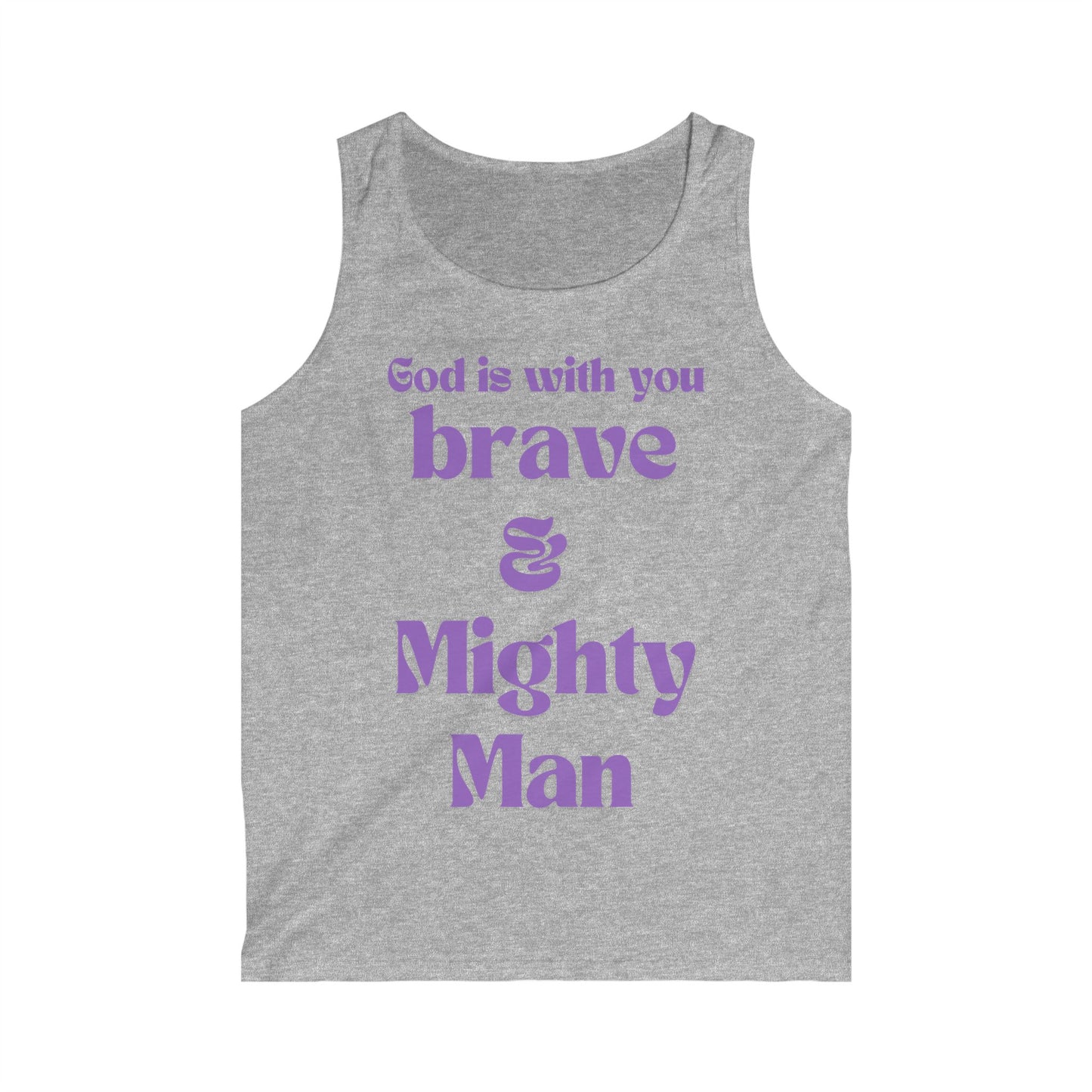 God is with you Brave and Might Man Tank Top