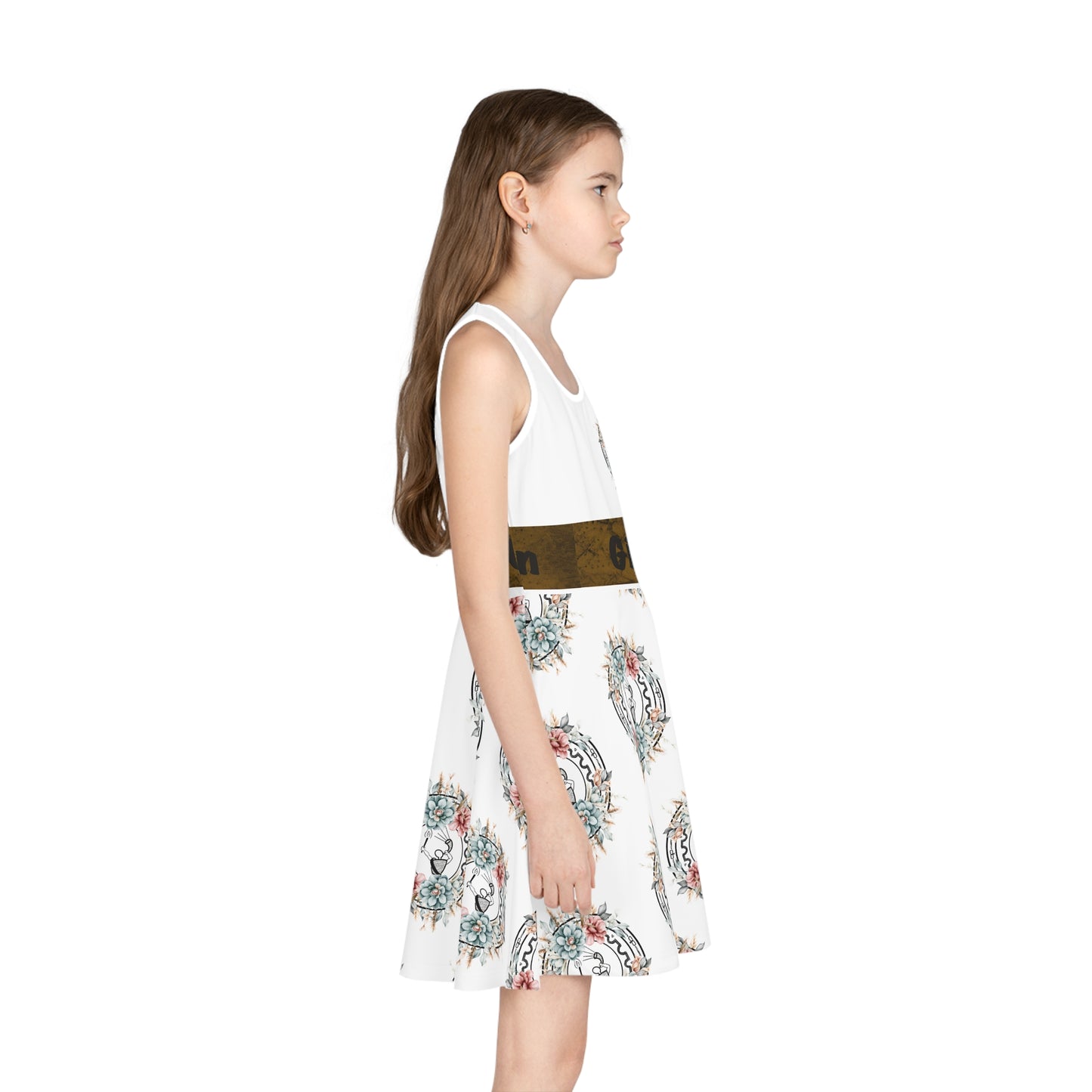 Girls' Sleeveless Sundress (AOP)