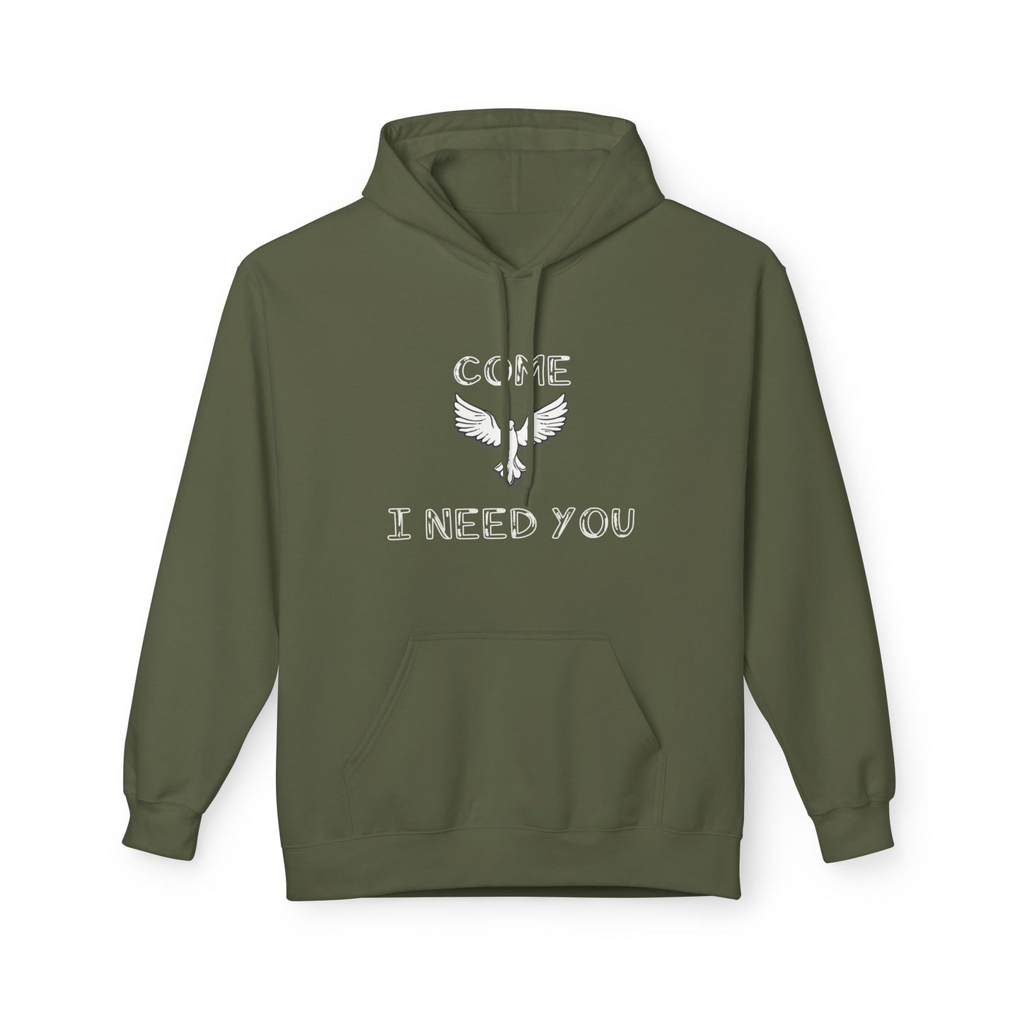 Hoodie - 'Come Holy Spirit, I need you' Bible Quote Sweatshirt