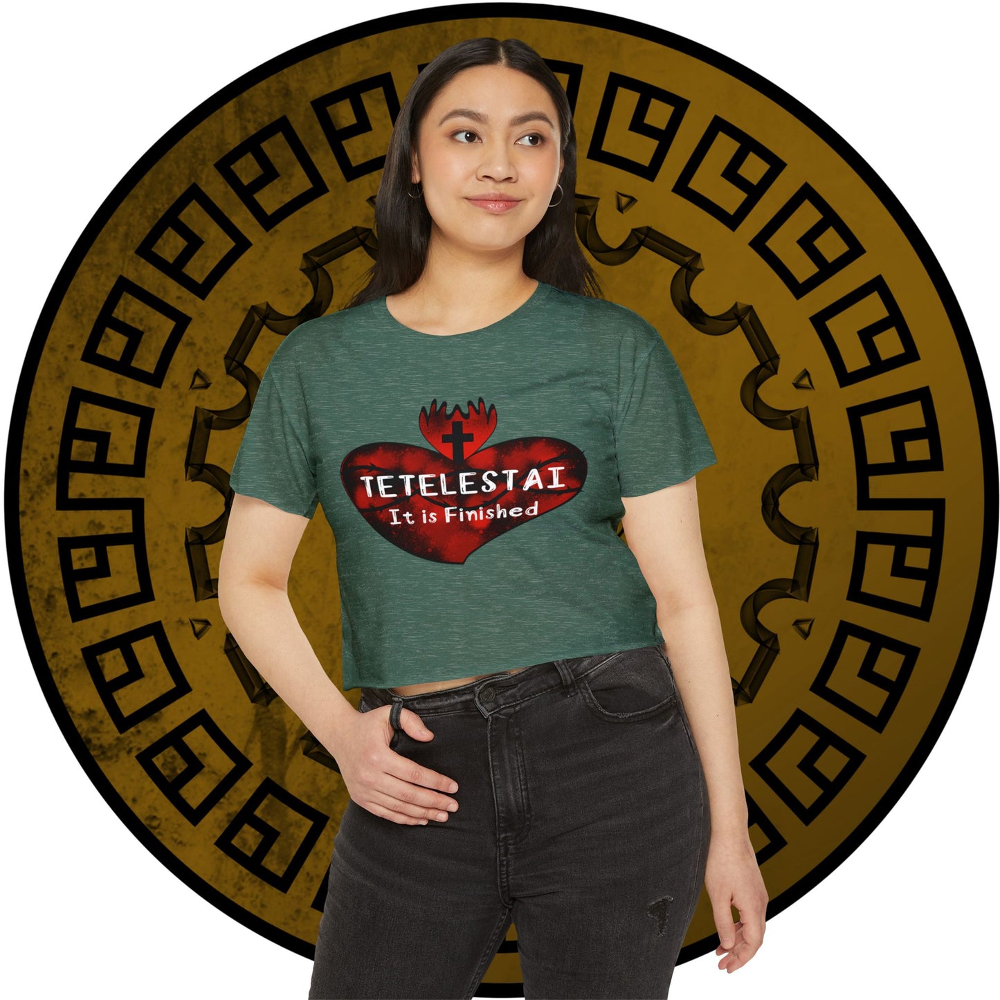 Tetelestai Women's Crop Top