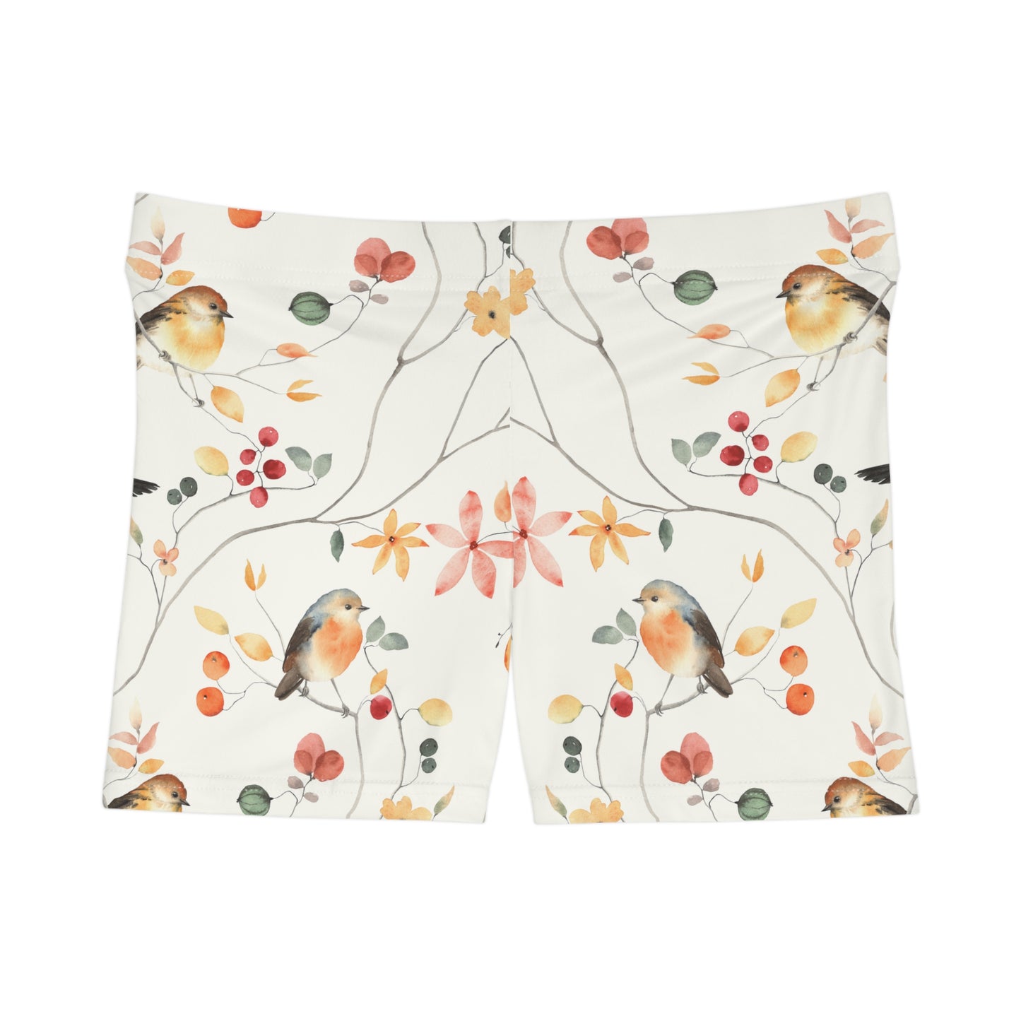 Bird floral pattern Women's Shorts (AOP)