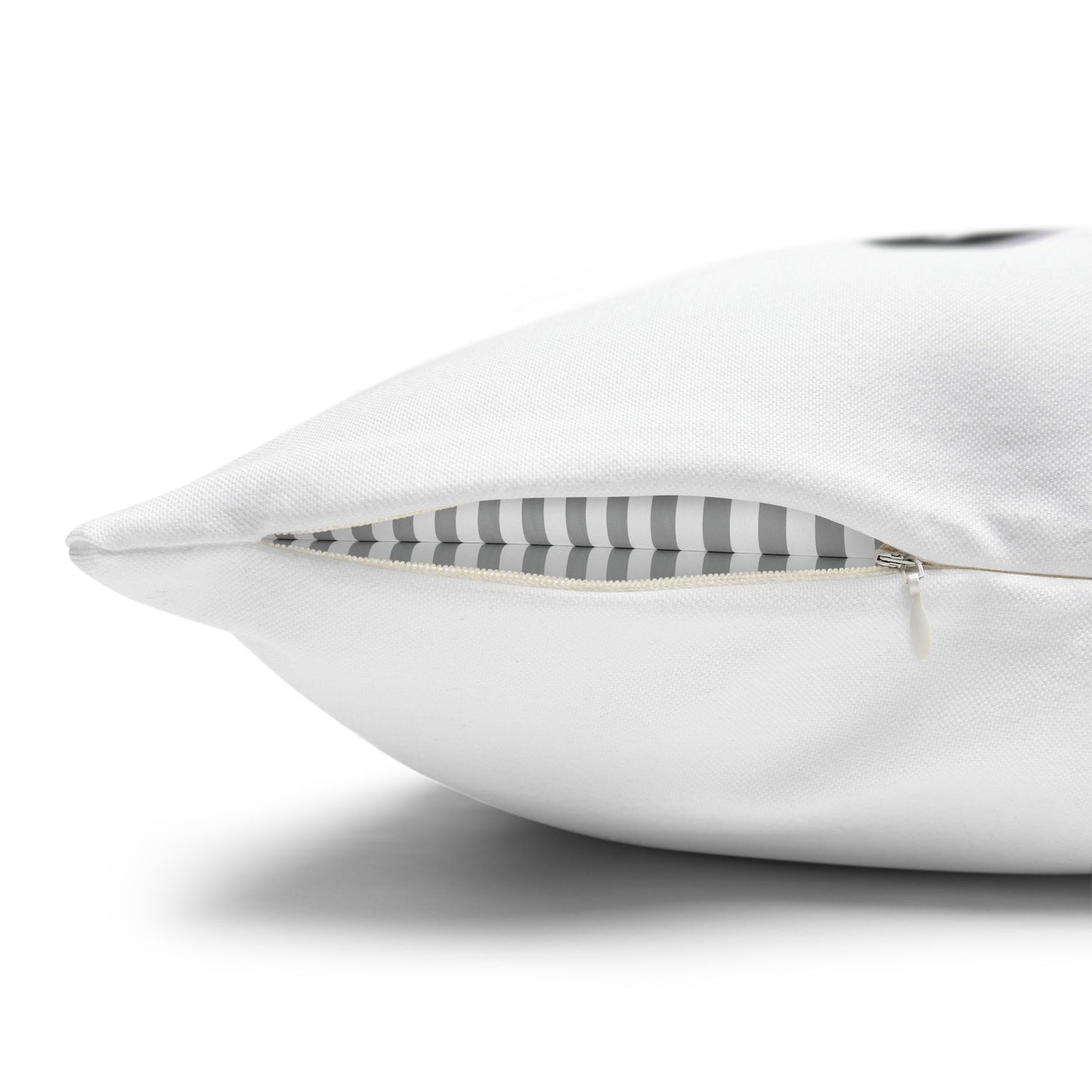 Gideon B/W Square Poly Canvas Pillowcase