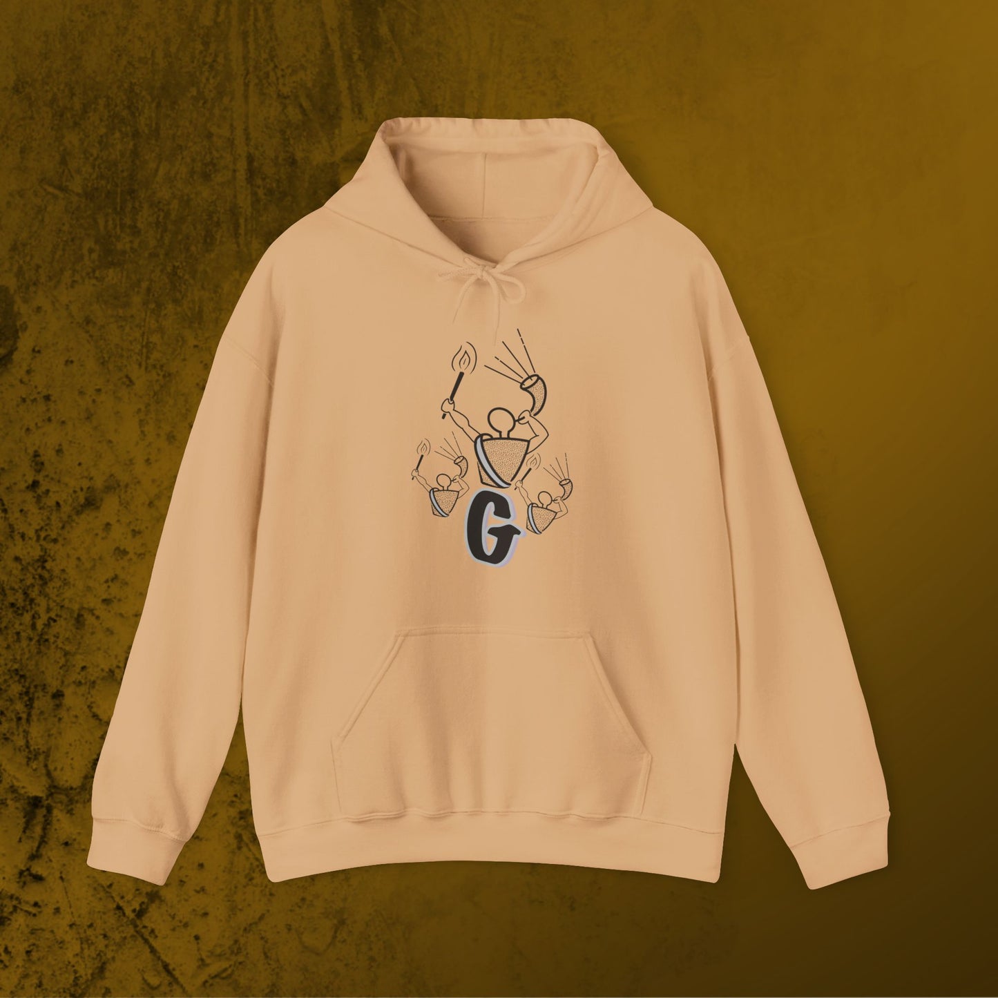 Gideon Monochrome Hoodie – Bold and Minimal Faith-Inspired Apparel