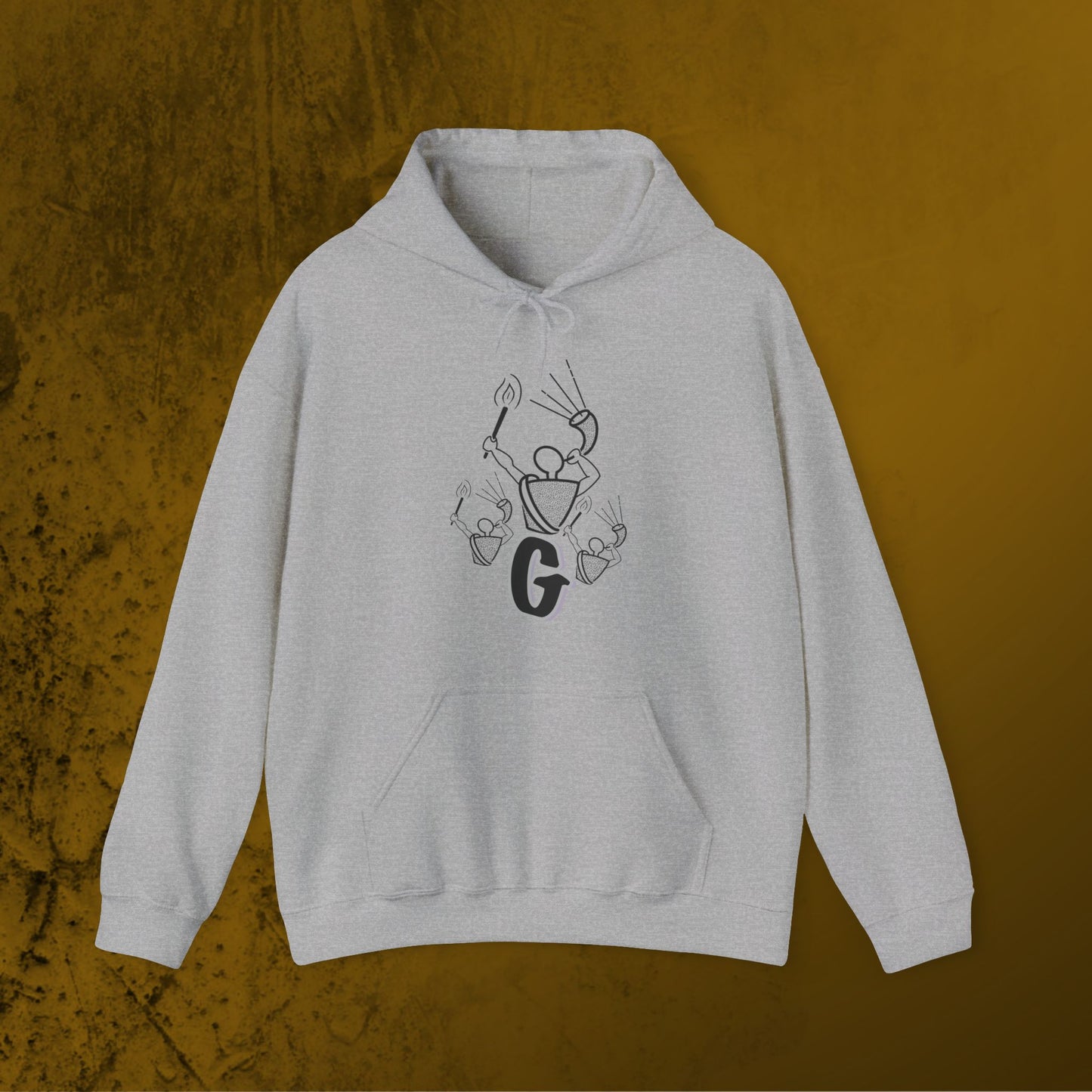Gideon Monochrome Hoodie – Bold and Minimal Faith-Inspired Apparel