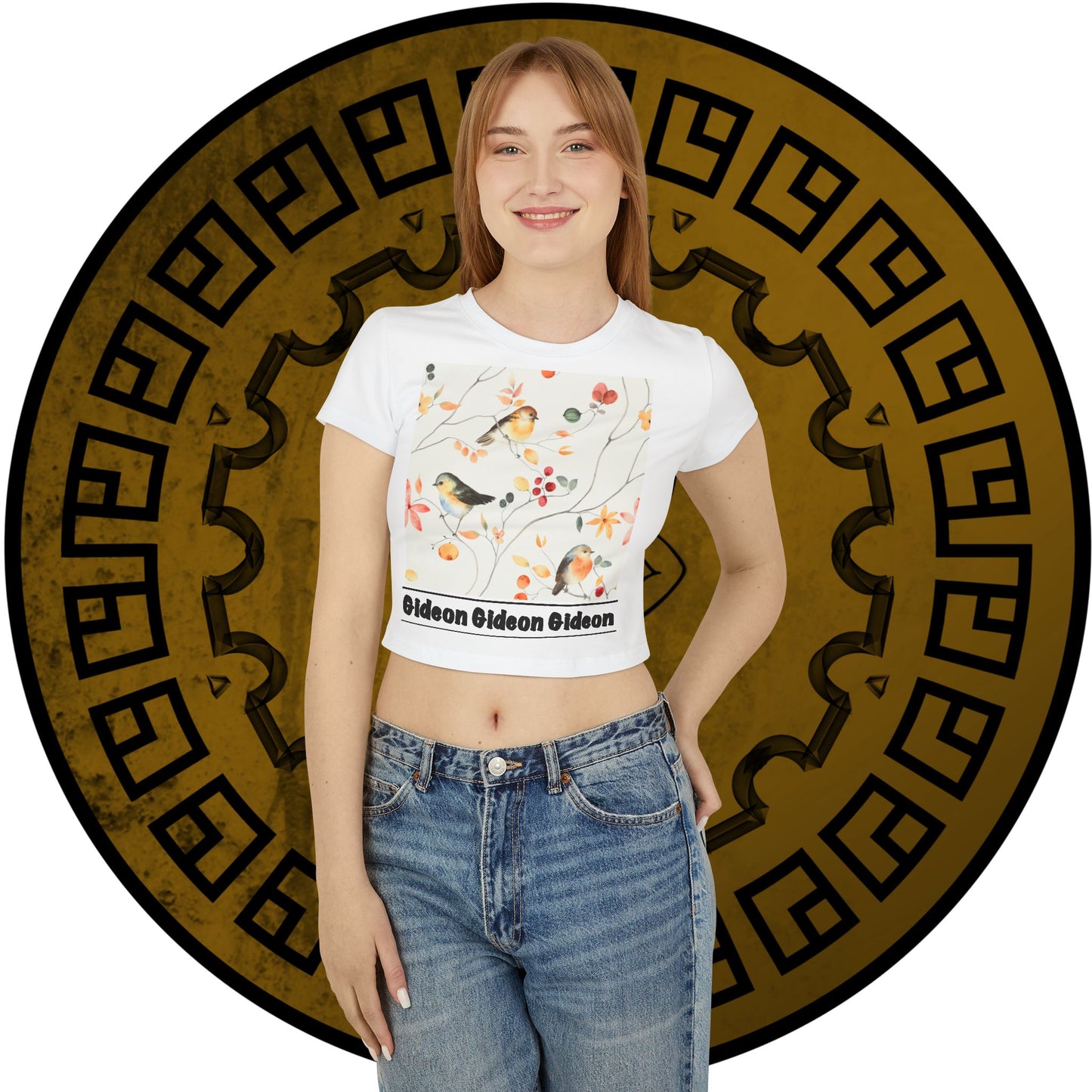 Bird Floral Women's Baby Tee