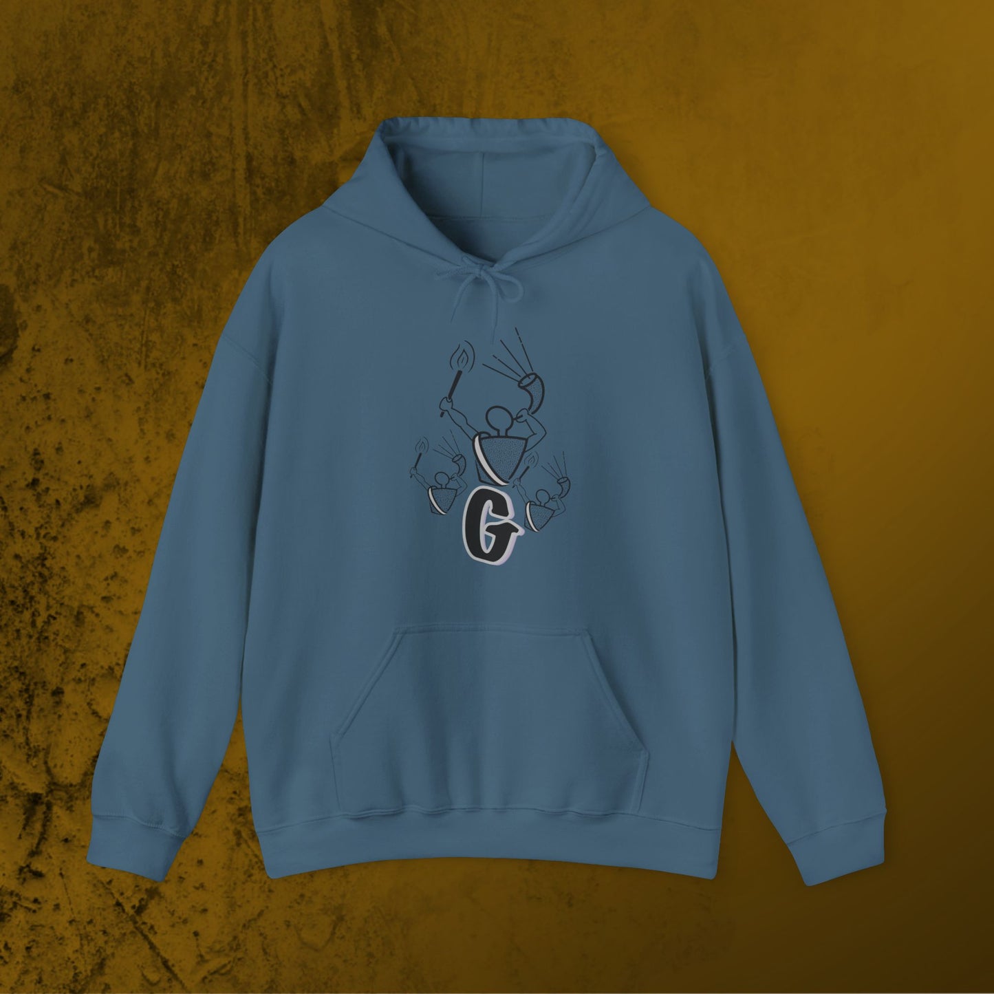 Gideon Monochrome Hoodie – Bold and Minimal Faith-Inspired Apparel