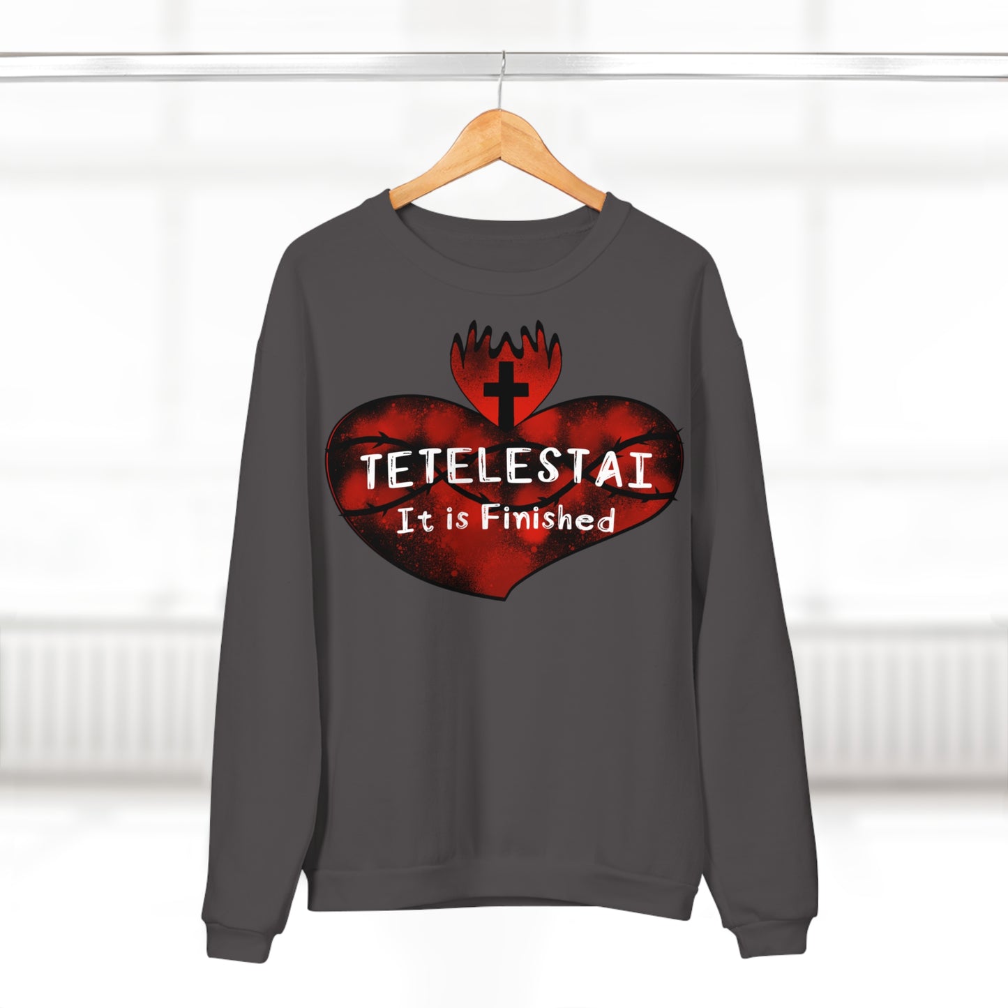 Tetelestai Unisex Crew Neck Sweatshirt (EU)