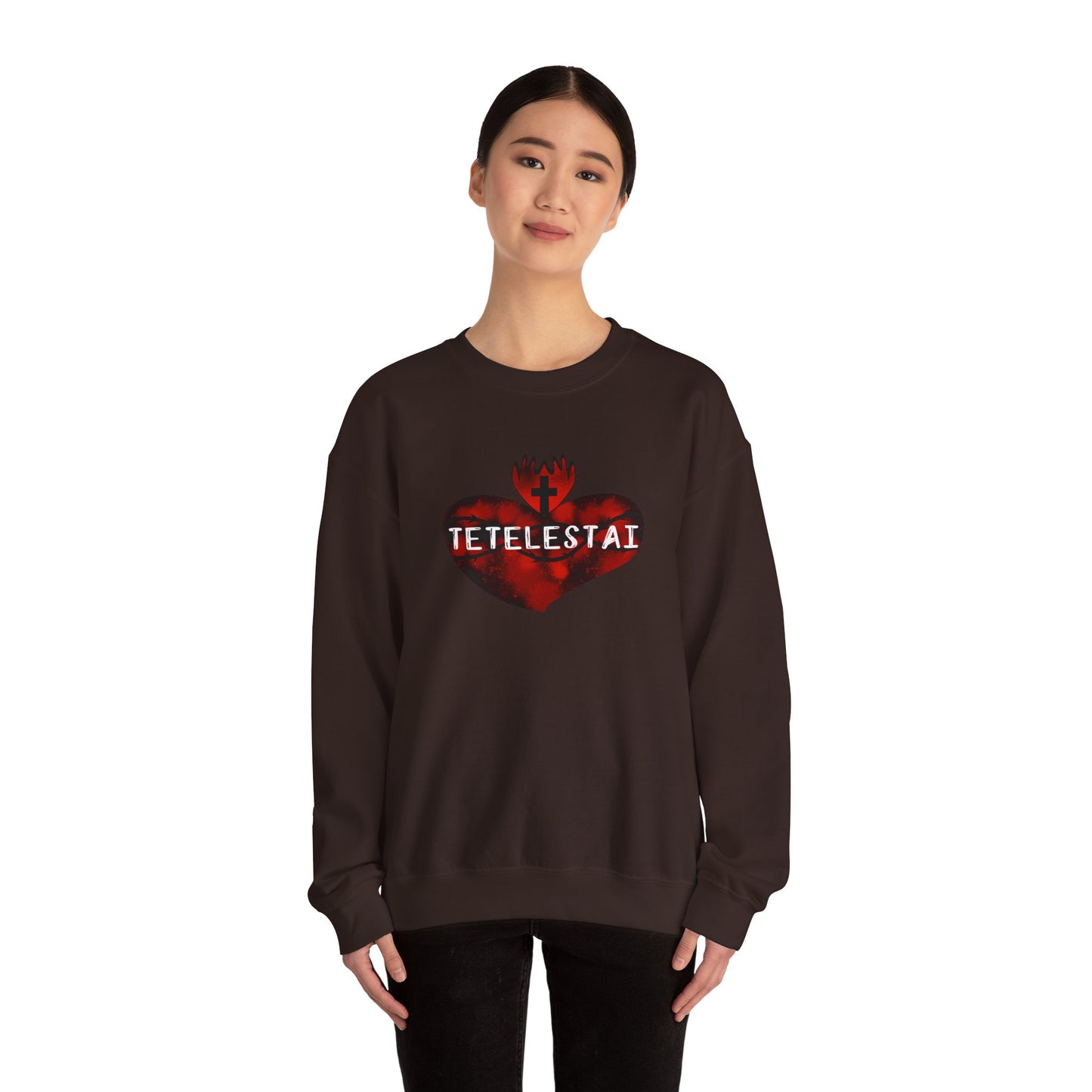 Tetelestai Unisex Heavy Blend Crewneck Sweatshirt