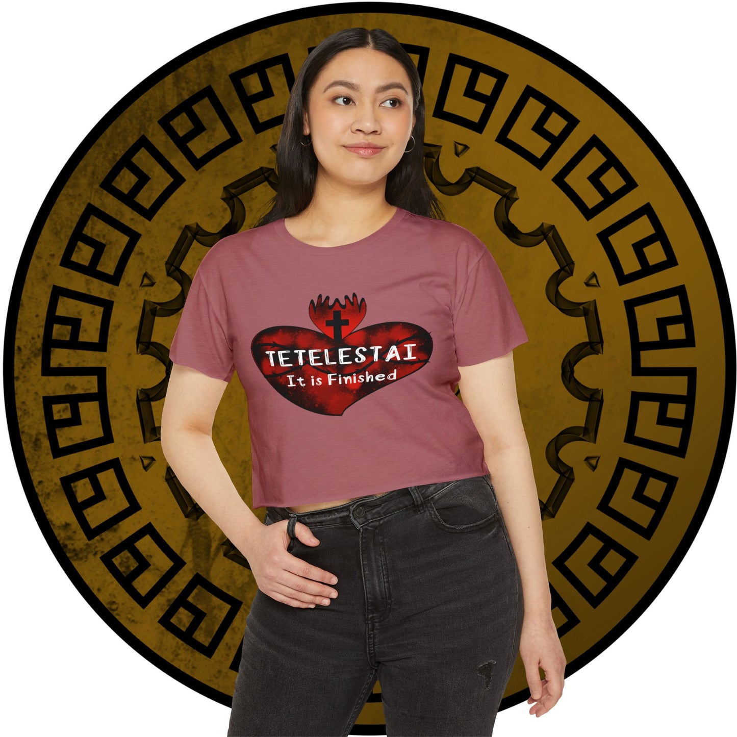 Tetelestai Women's Crop Top