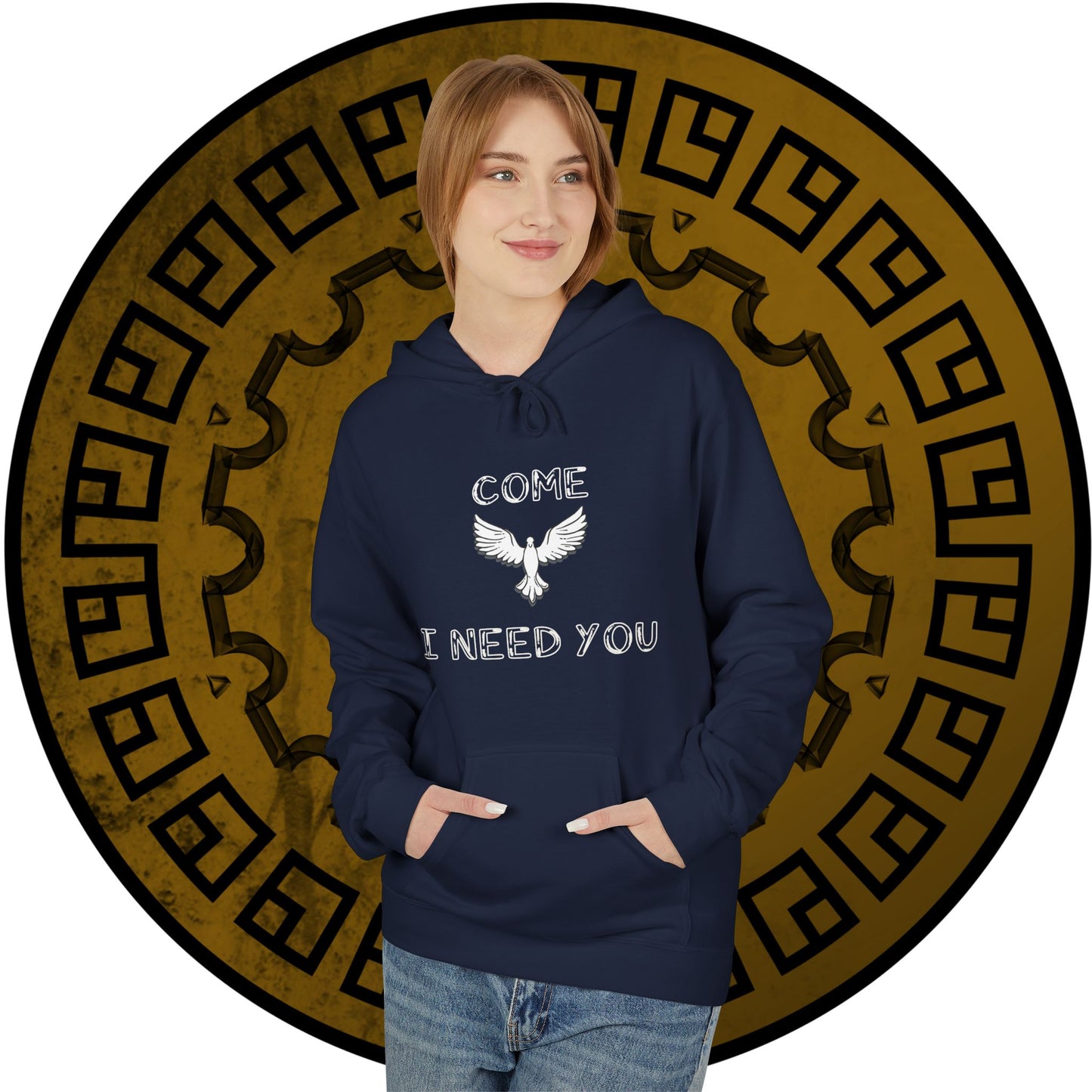 Hoodie - 'Come Holy Spirit, I need you' Bible Quote Sweatshirt