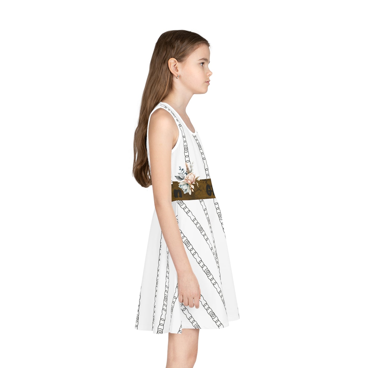 Girls' Sleeveless Sundress (AOP)