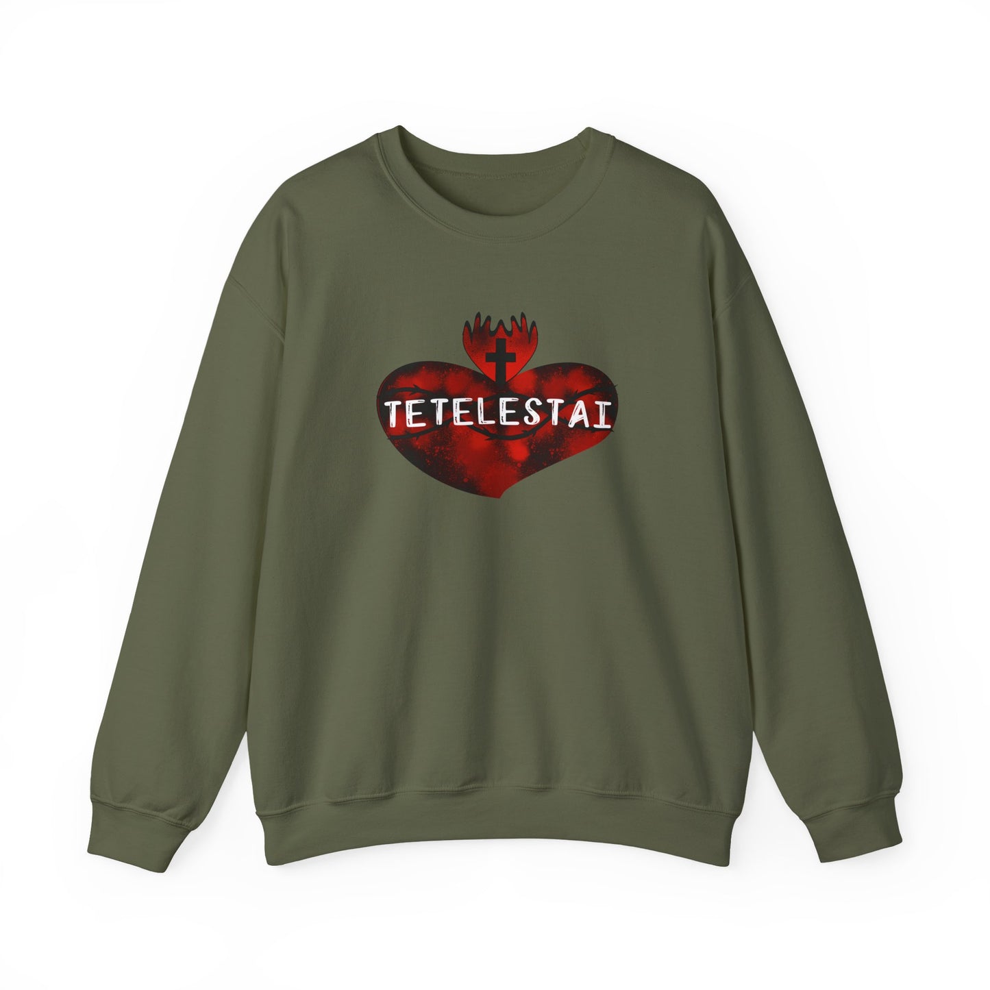 Tetelestai Unisex Heavy Blend Crewneck Sweatshirt