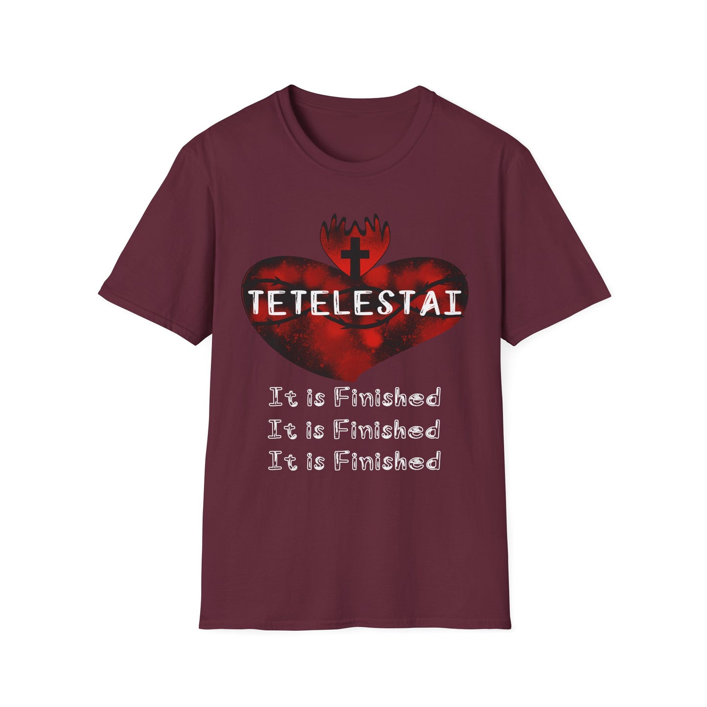 Tetelestai - It is Finished Unisex Softstyle T-Shirt
