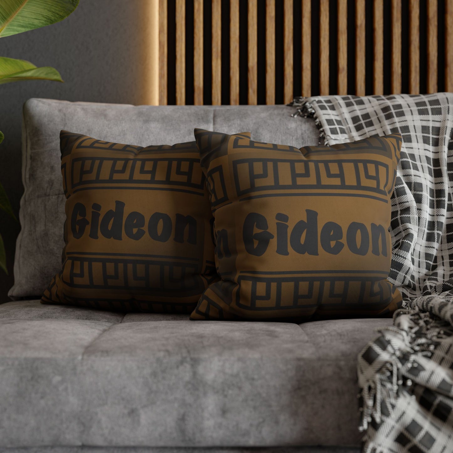 Gideon Square Poly Canvas Pillowcase