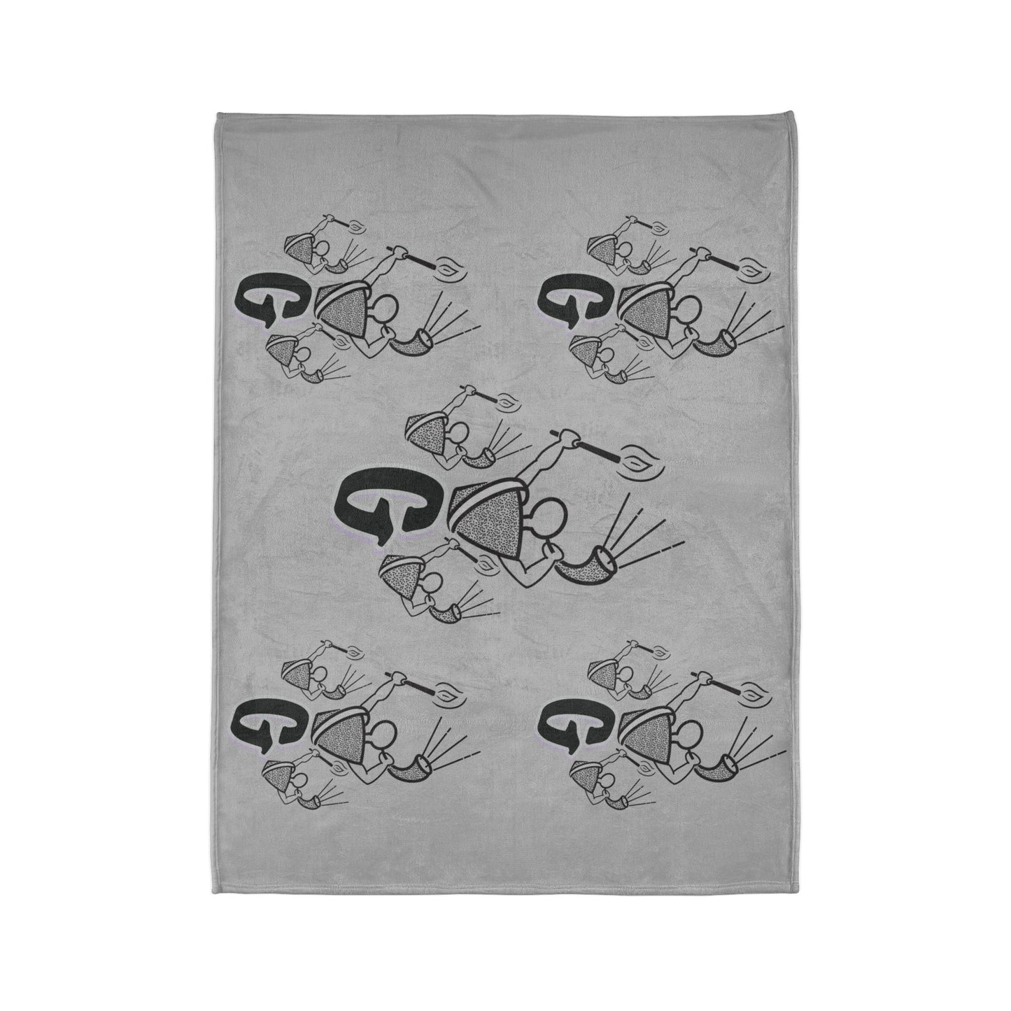 Gideon B/W Soft Polyester Blanket