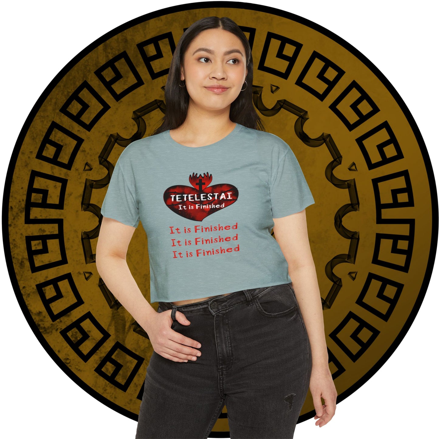 Tetelestai Women's Crop Top