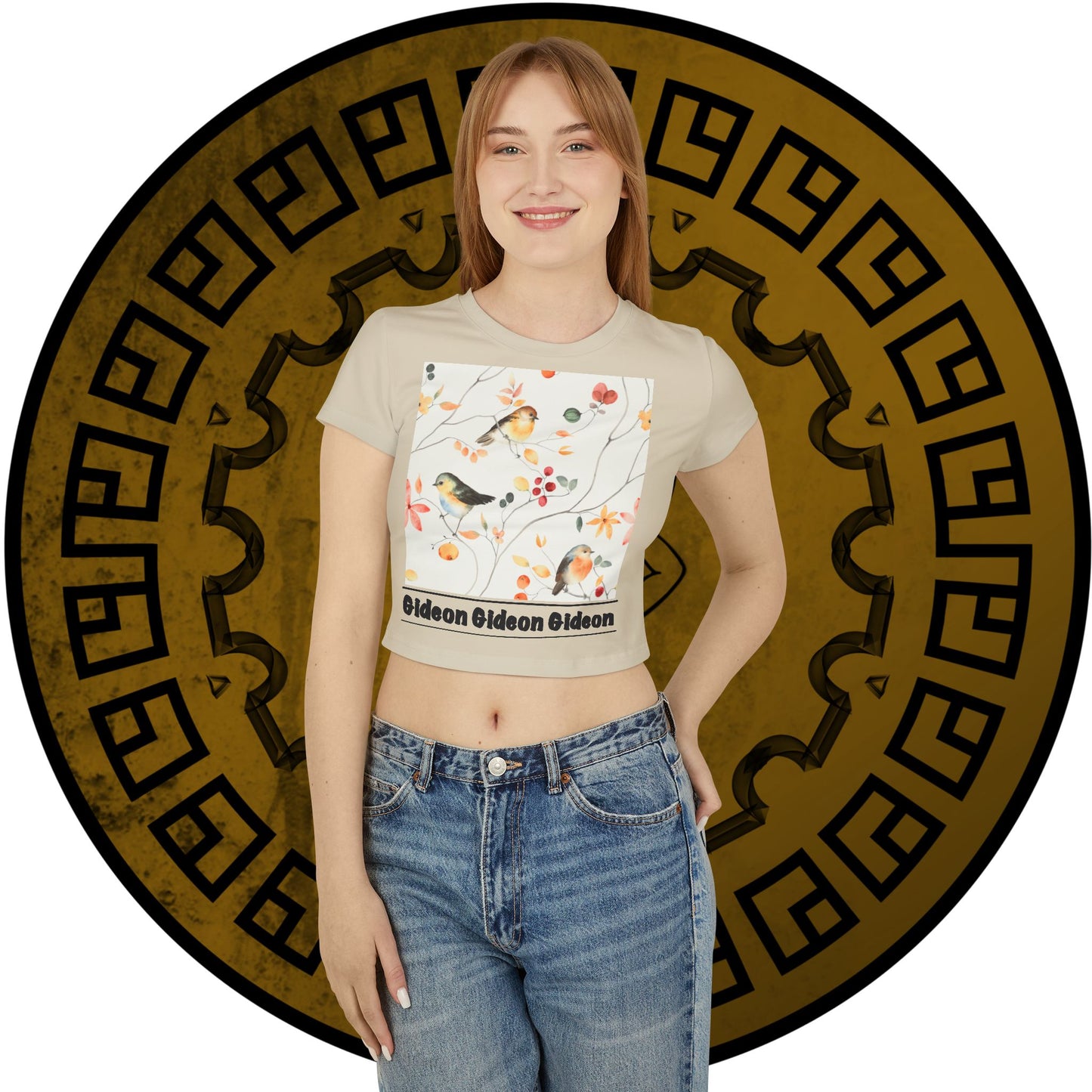 Bird Floral Women's Baby Tee