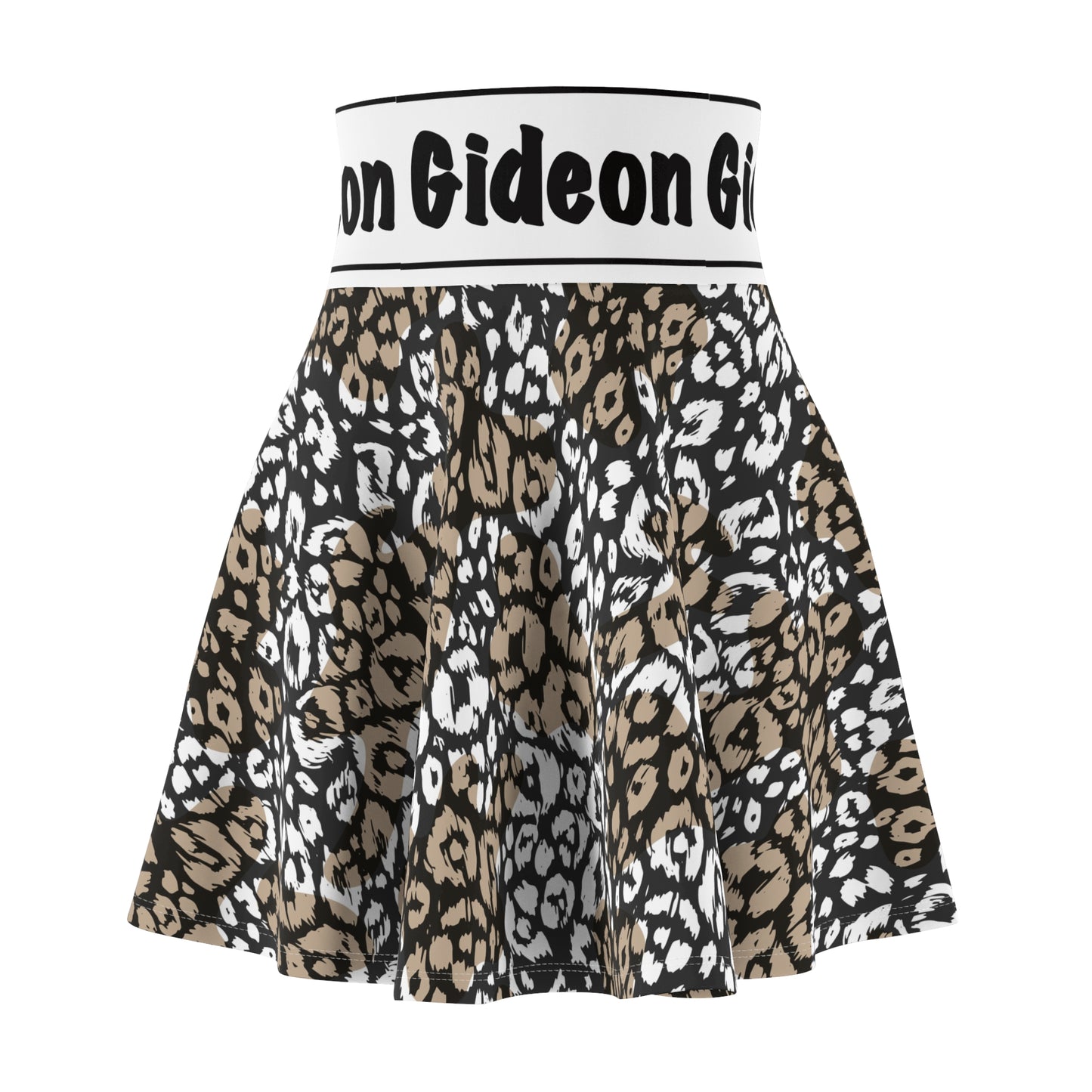 Leopard Women's Skater Skirt (AOP)