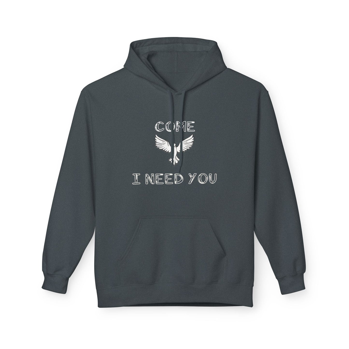Hoodie - 'Come Holy Spirit, I need you' Bible Quote Sweatshirt