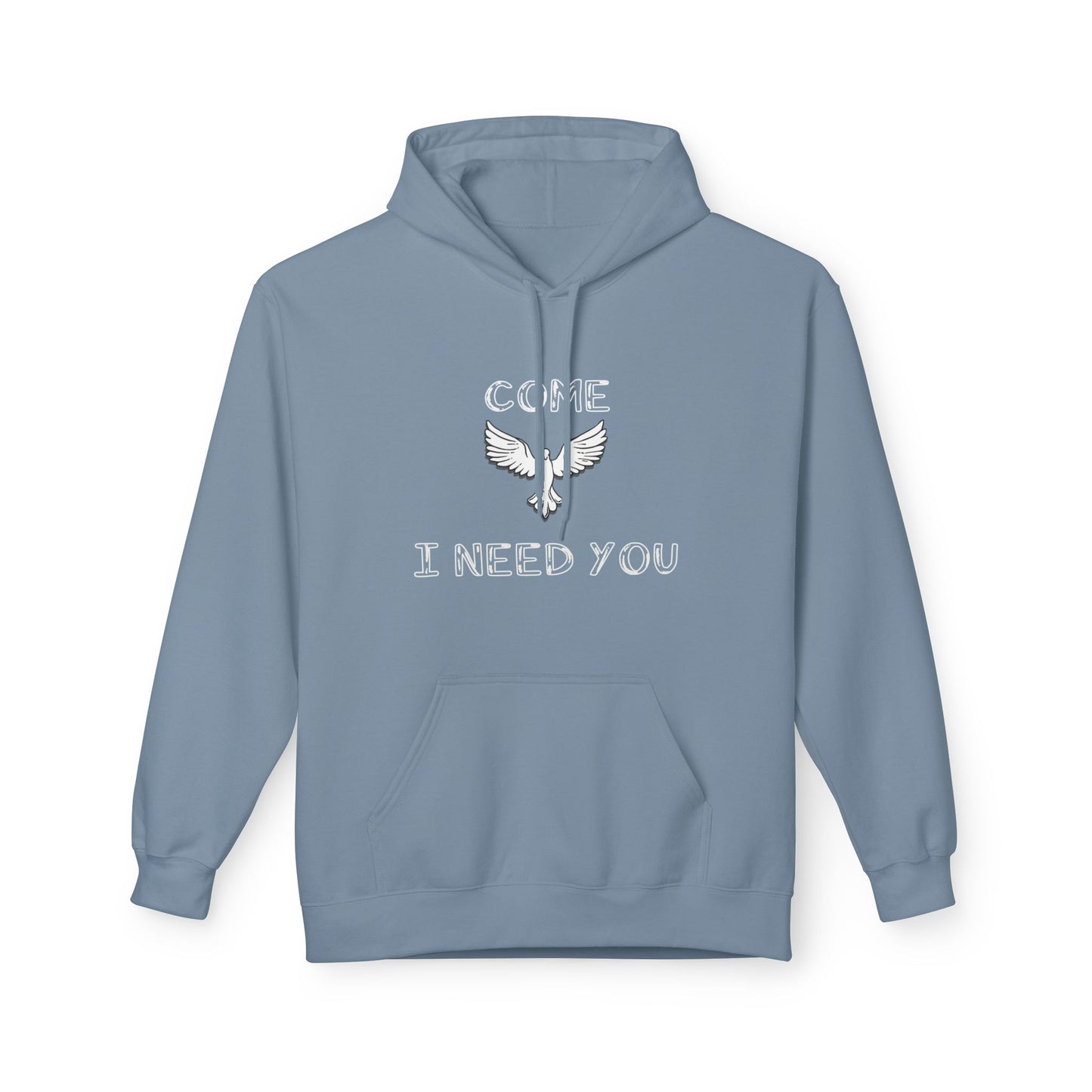 Hoodie - 'Come Holy Spirit, I need you' Bible Quote Sweatshirt