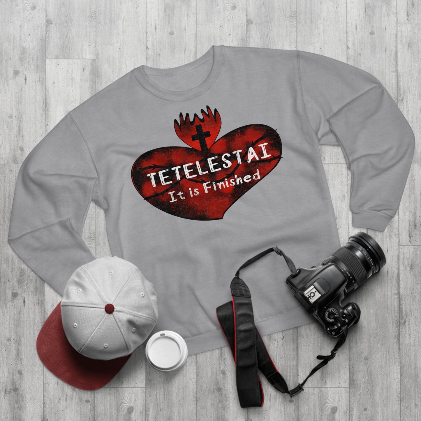 Tetelestai Unisex Crew Neck Sweatshirt (EU)